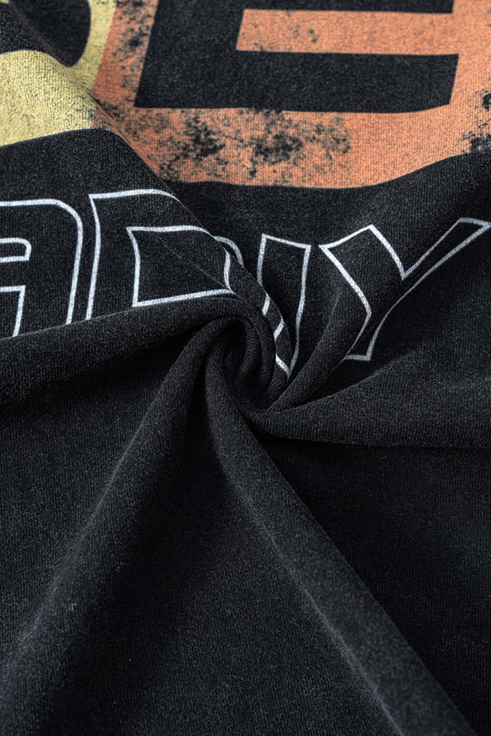 Washed Cotton Racing-Inspired Long Sleeve Tee