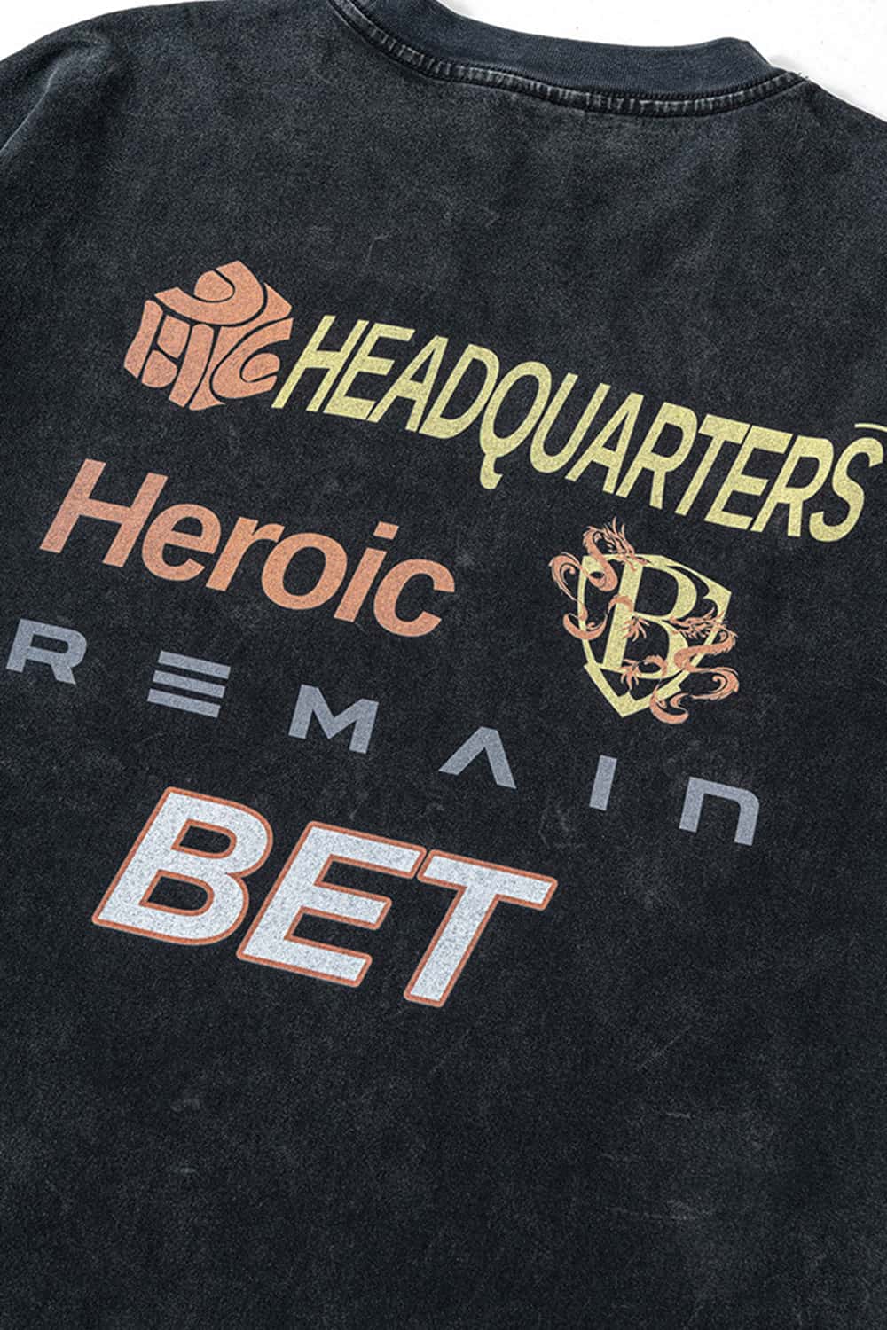 Washed Cotton Racing-Inspired Long Sleeve Tee