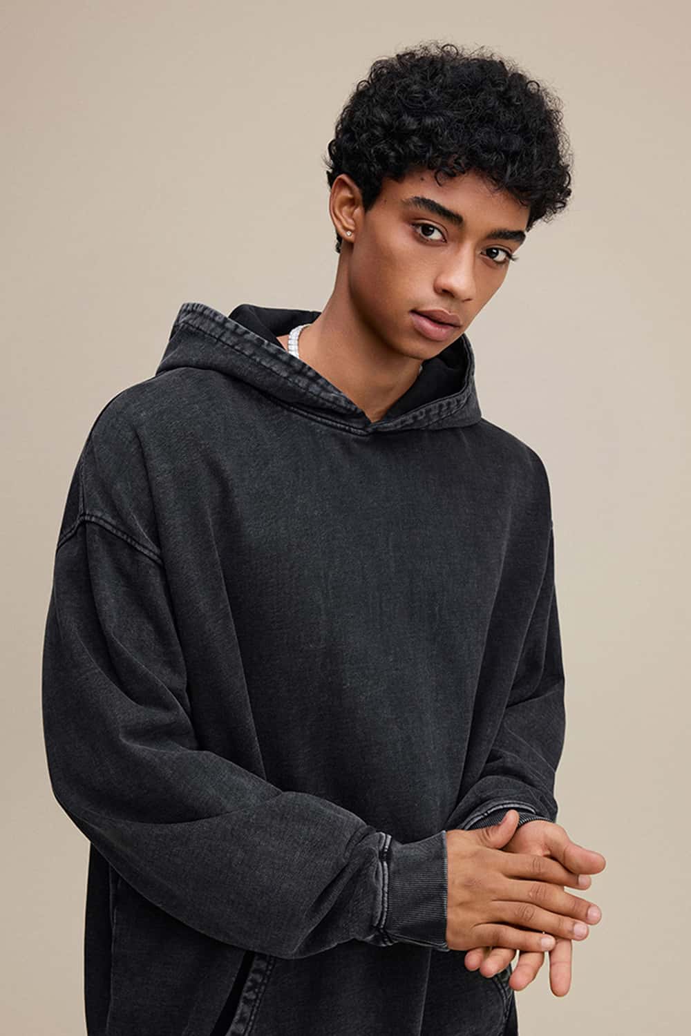 Heavyweight 480G Wax-Dyed Vintage Washed Hoodie