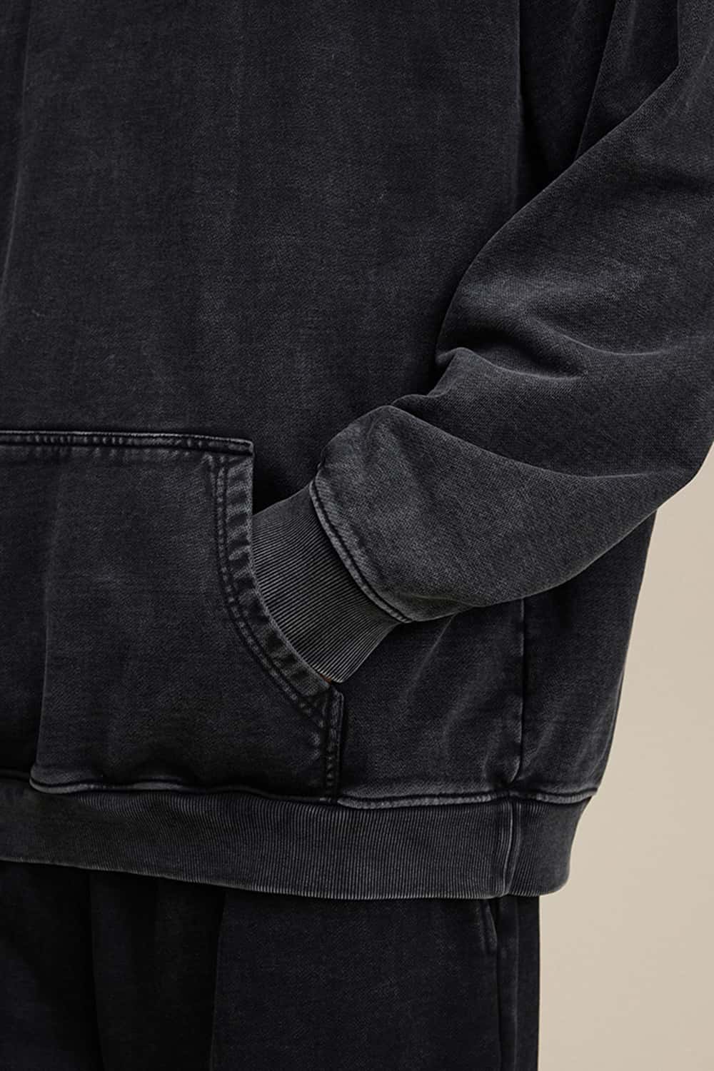 Heavyweight 480G Wax-Dyed Vintage Washed Hoodie
