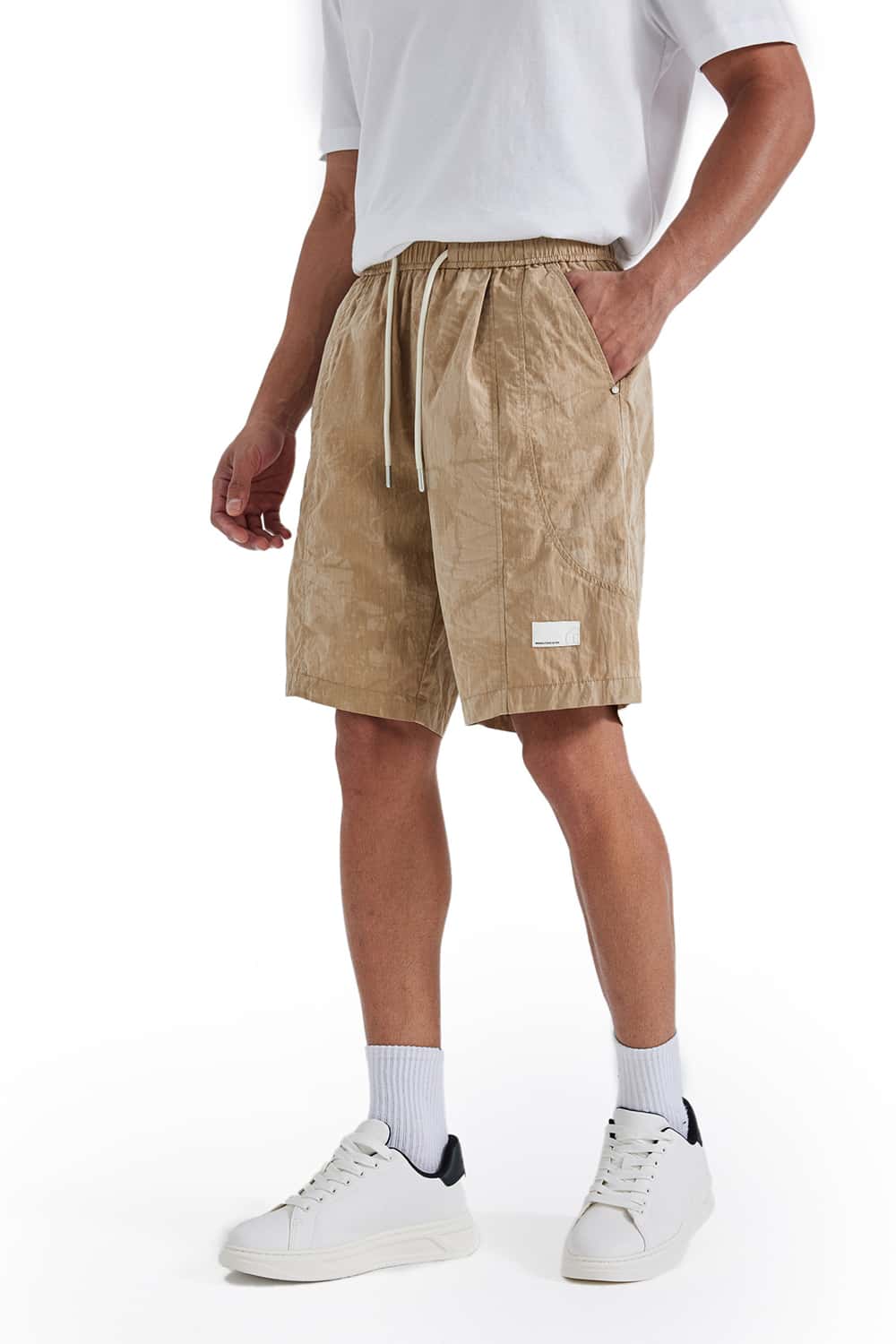 Plaid Utility Shorts with 3D Tailored Pockets