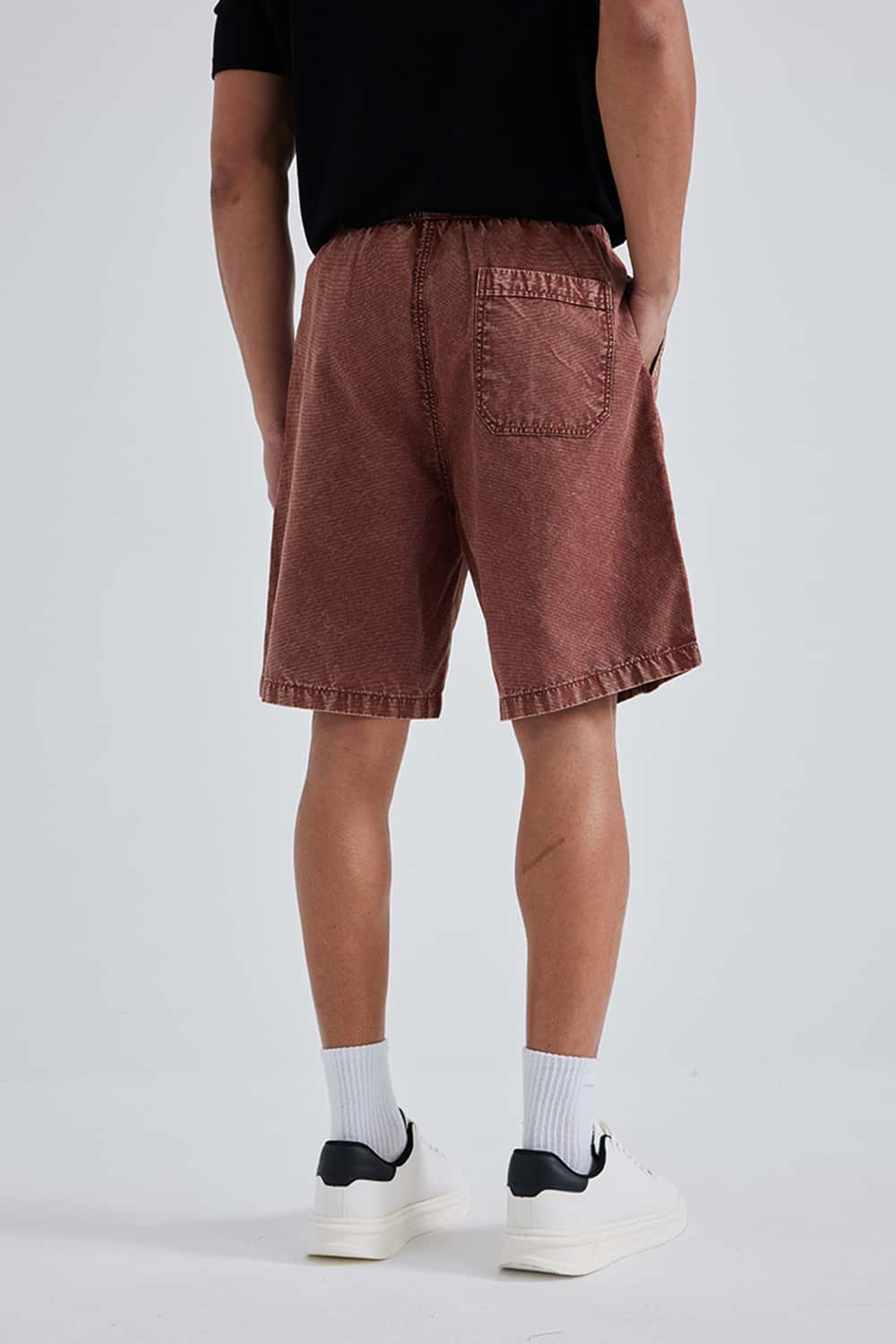 Washed Drawstring Utility Shorts _ 5-Inch Cargo Shorts