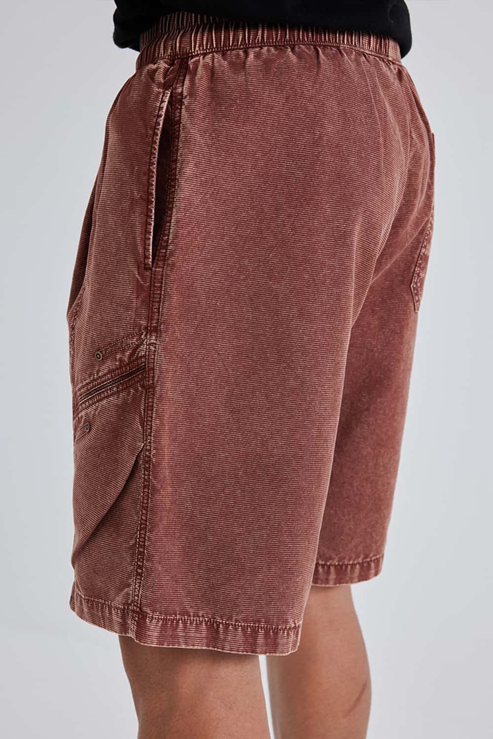 Washed Drawstring Utility Shorts _ 5-Inch Cargo Shorts
