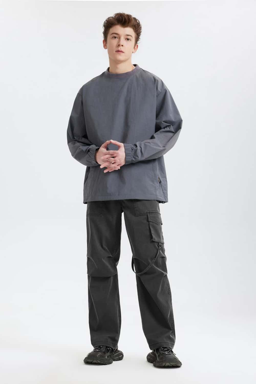 3D Patch Pocket Cargo Straight-Leg Pants