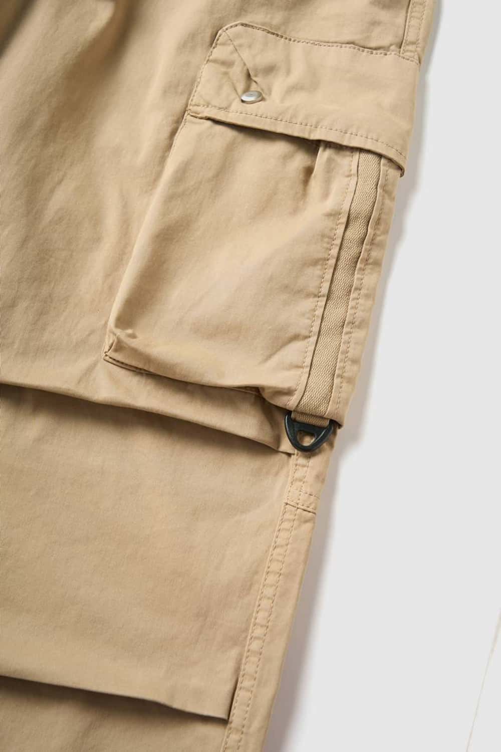 Multi-Pocket Cargo Paratrooper Pants _ Solid Color Utility Trousers