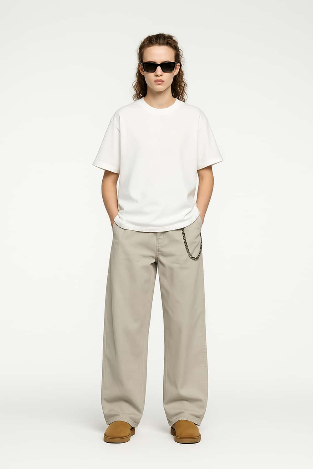 Oversized Solid Color Short Sleeve T-Shirt