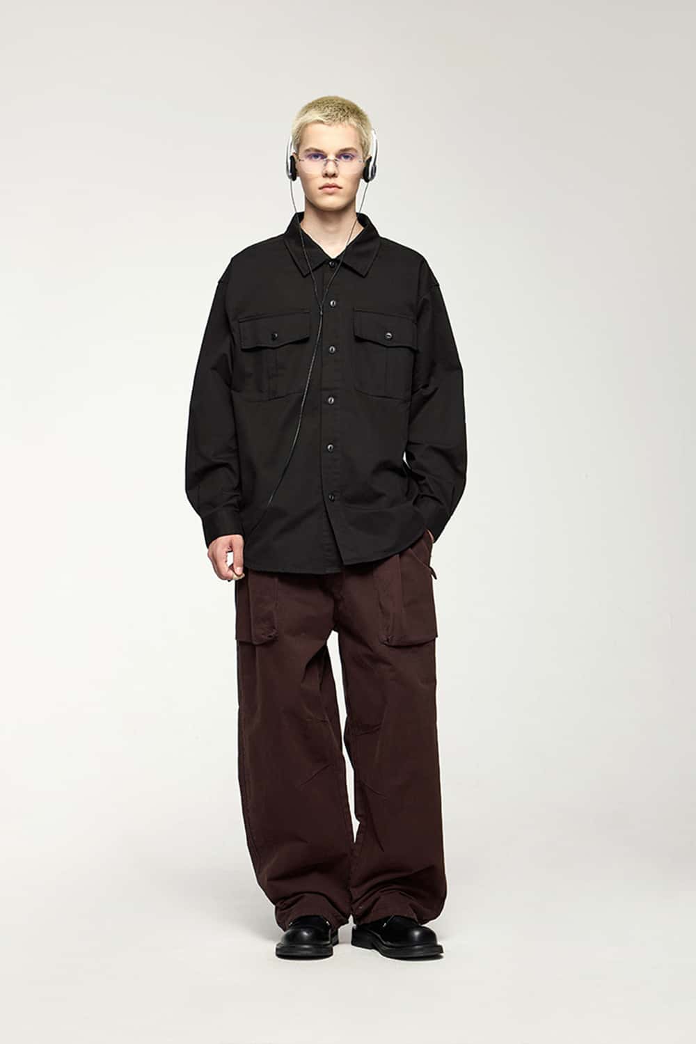 Thick Dense Cotton Workwear Shirt Jacket
