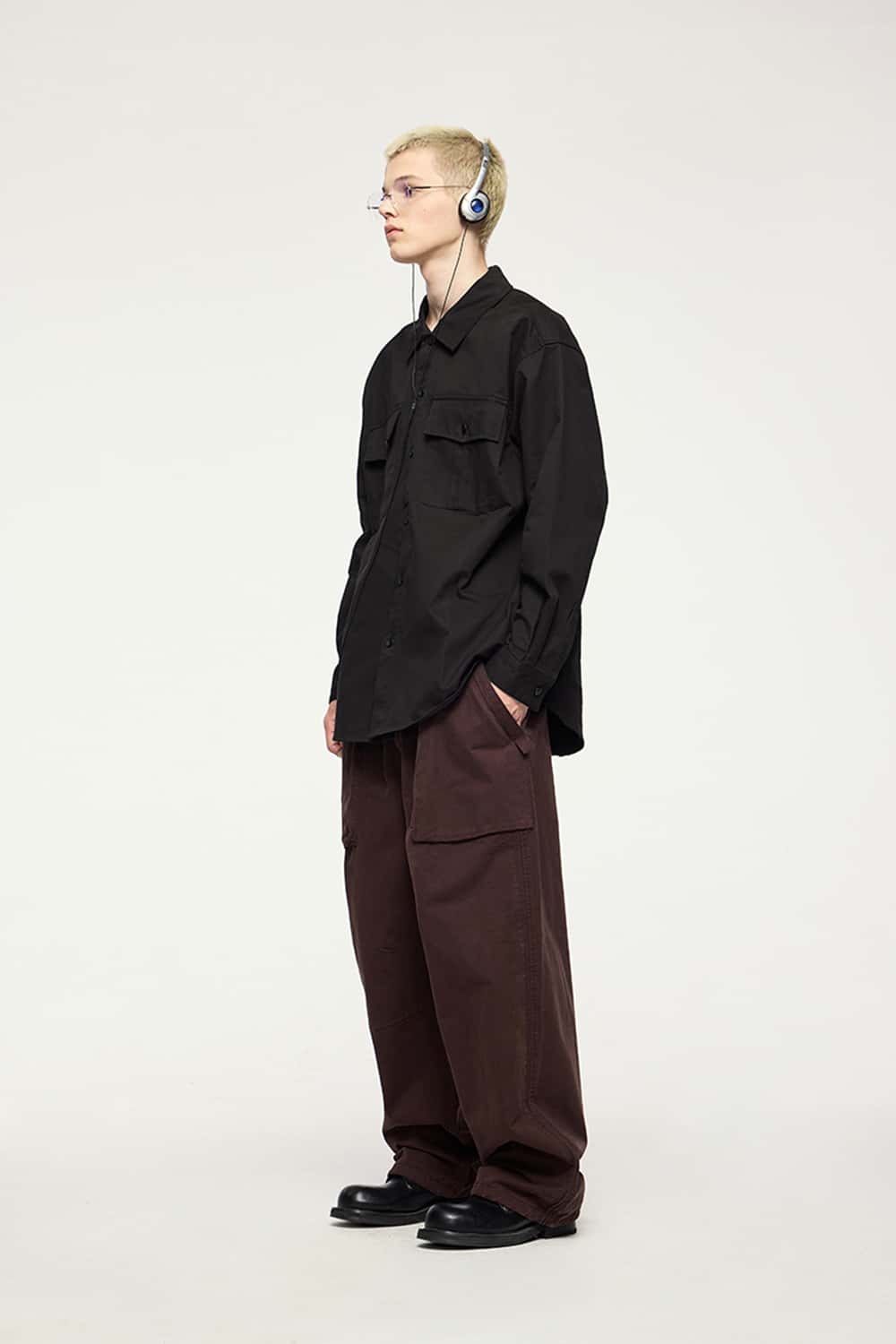 Thick Dense Cotton Workwear Shirt Jacket