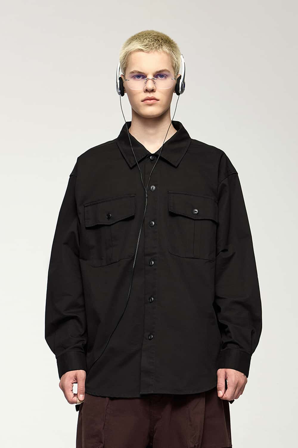 Thick Dense Cotton Workwear Shirt Jacket