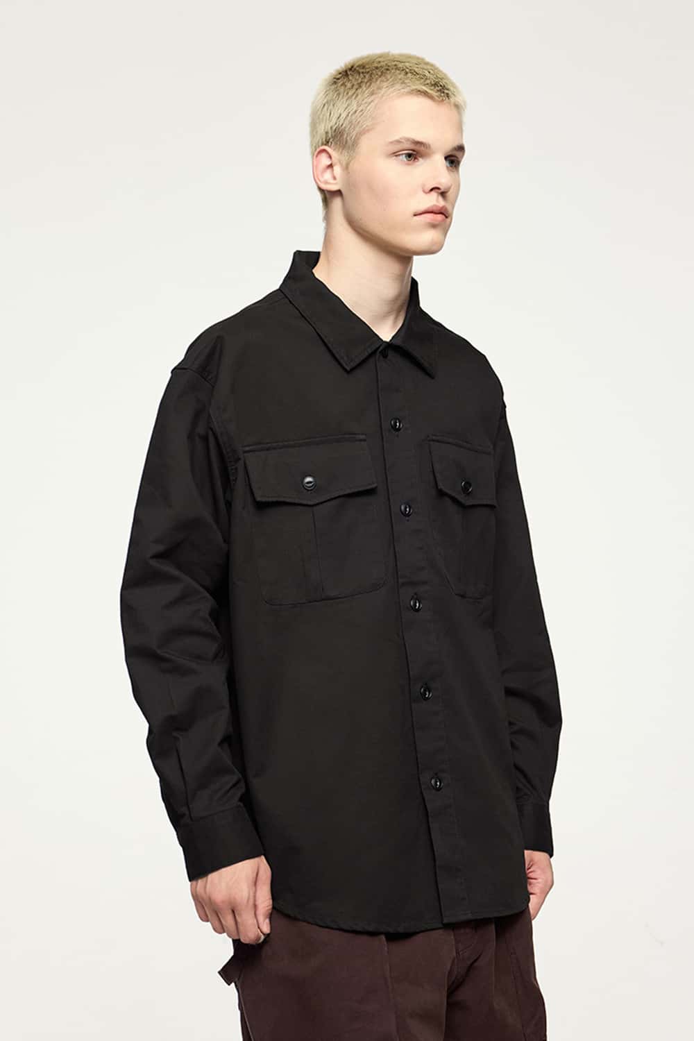 Thick Dense Cotton Workwear Shirt Jacket