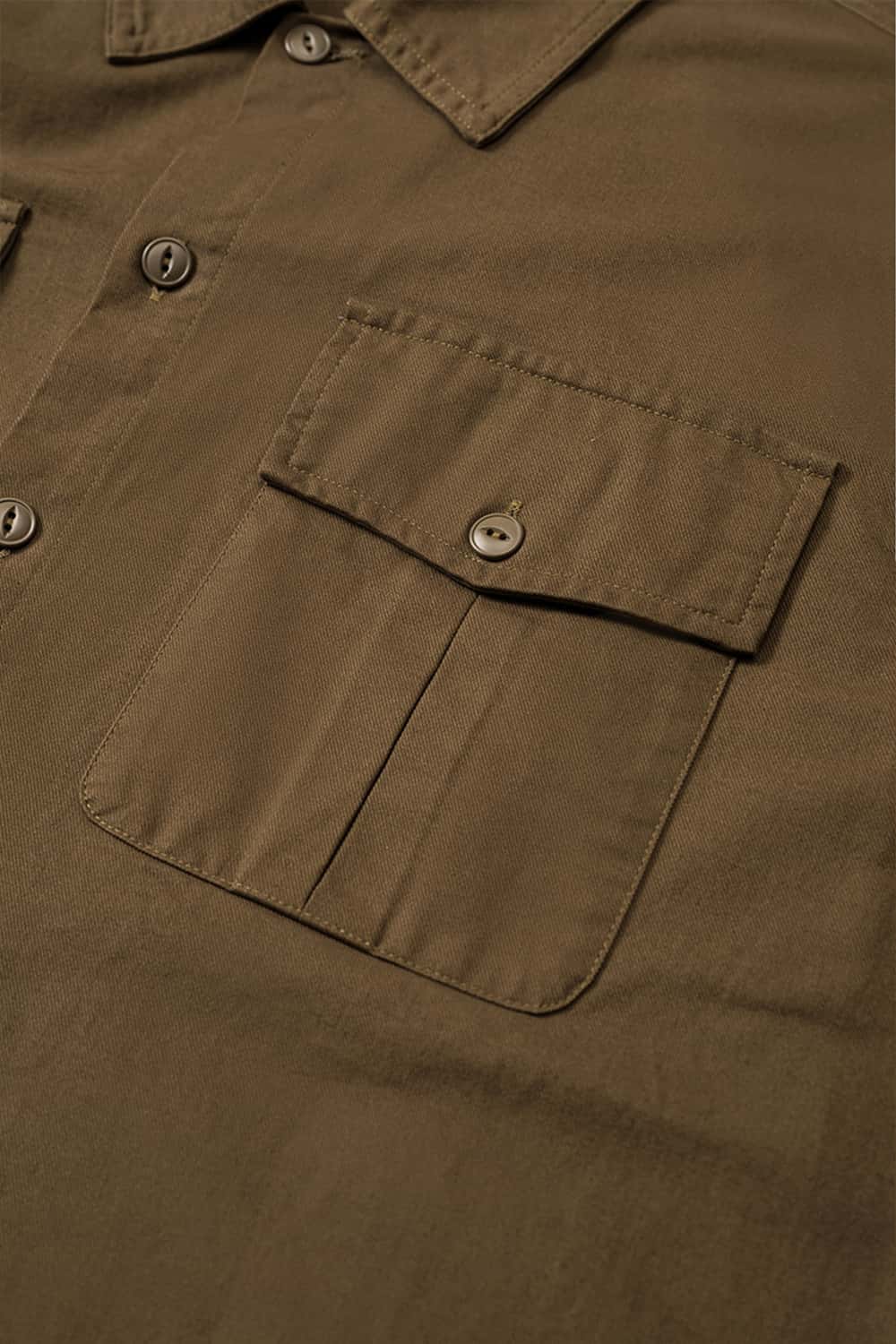 Thick Dense Cotton Workwear Shirt Jacket