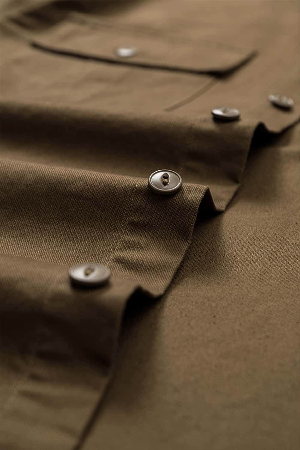 Thick Dense Cotton Workwear Shirt Jacket