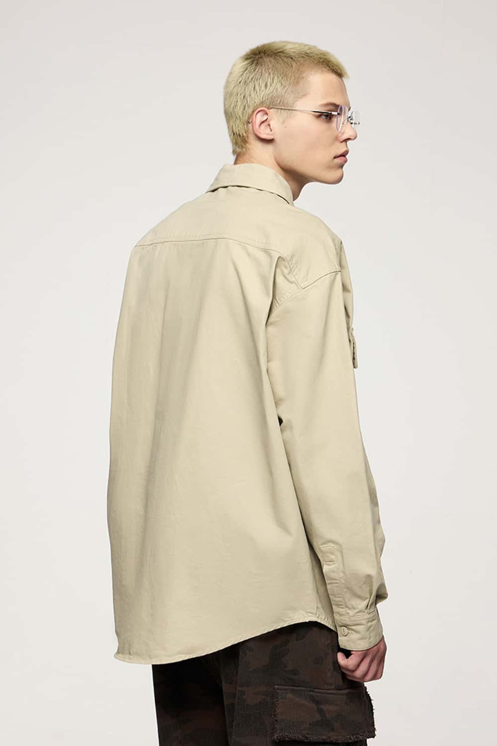 Thick Dense Cotton Workwear Shirt Jacket
