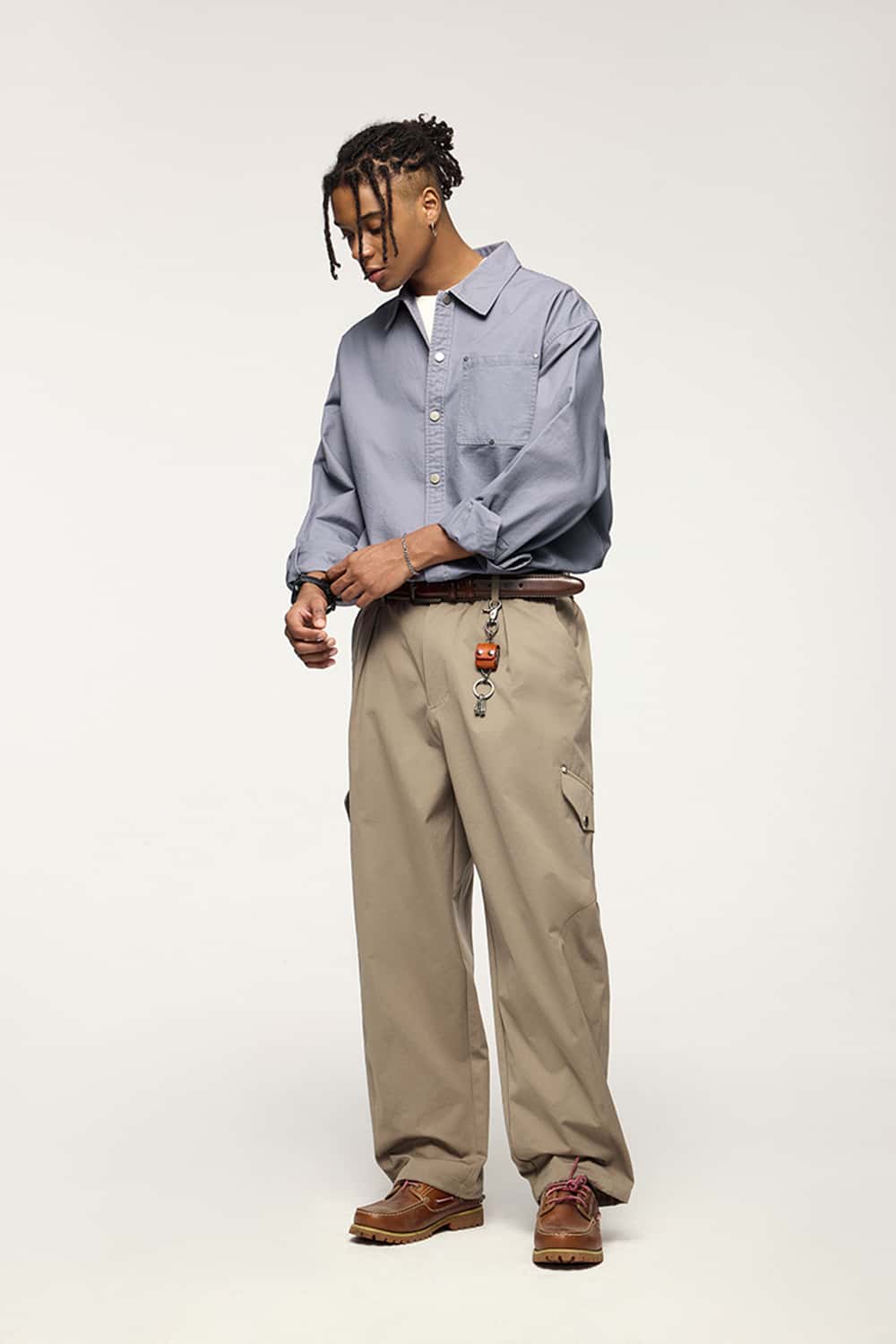 Double-Twill Workwear Shirt Jacket Long Sleeve Overshirt