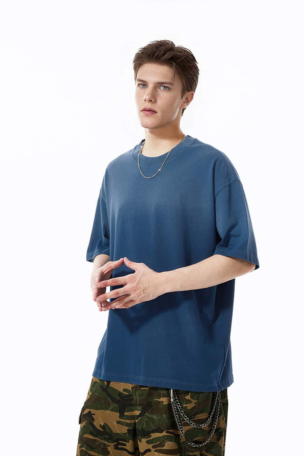 Dip-Dye Gradient 270g Vintage Washed Oversized Cotton T-Shirt