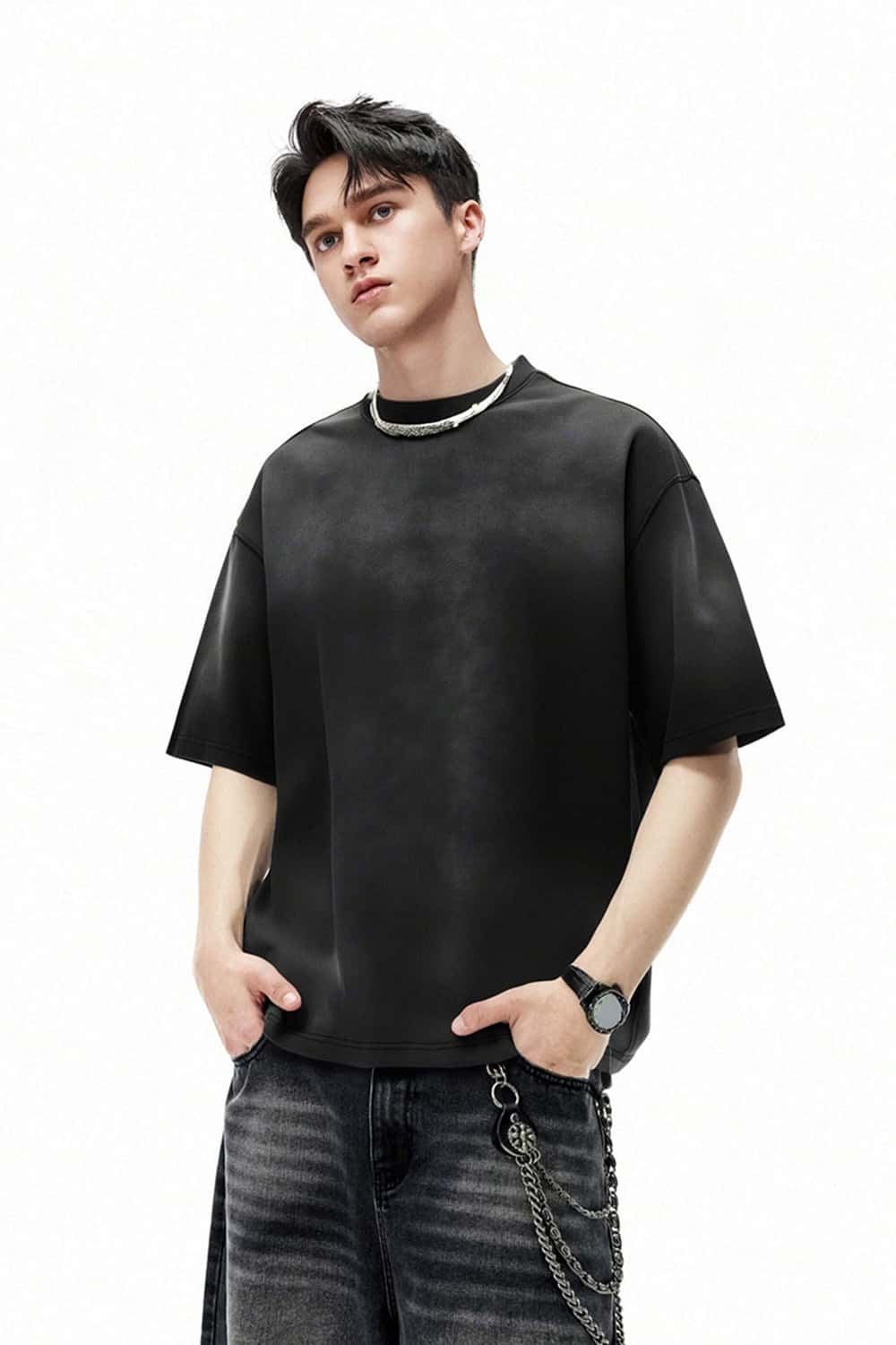Gradient 270g Pure Cotton Vintage Washed Oversize T-Shirt
