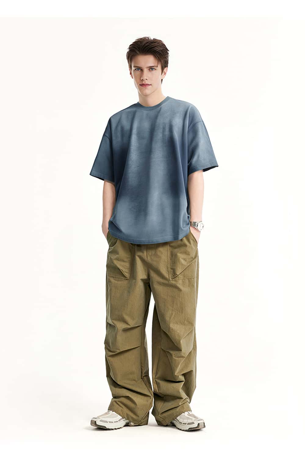 Gradient 270g Pure Cotton Vintage Washed Oversize T-Shirt