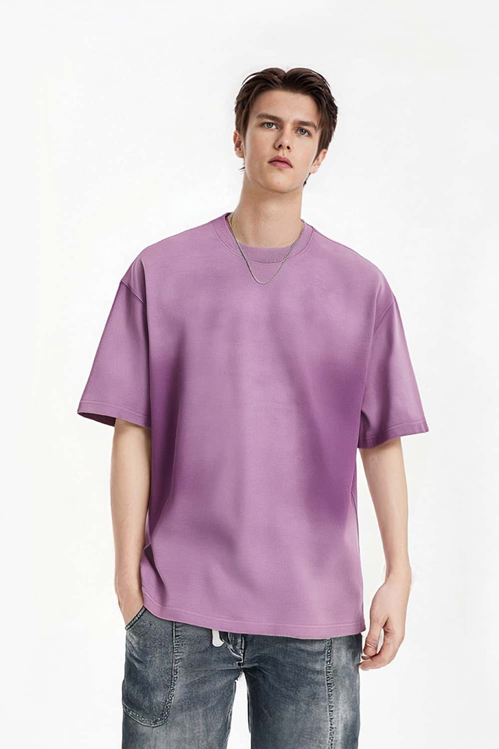 Gradient 270g Pure Cotton Vintage Washed Oversize T-Shirt