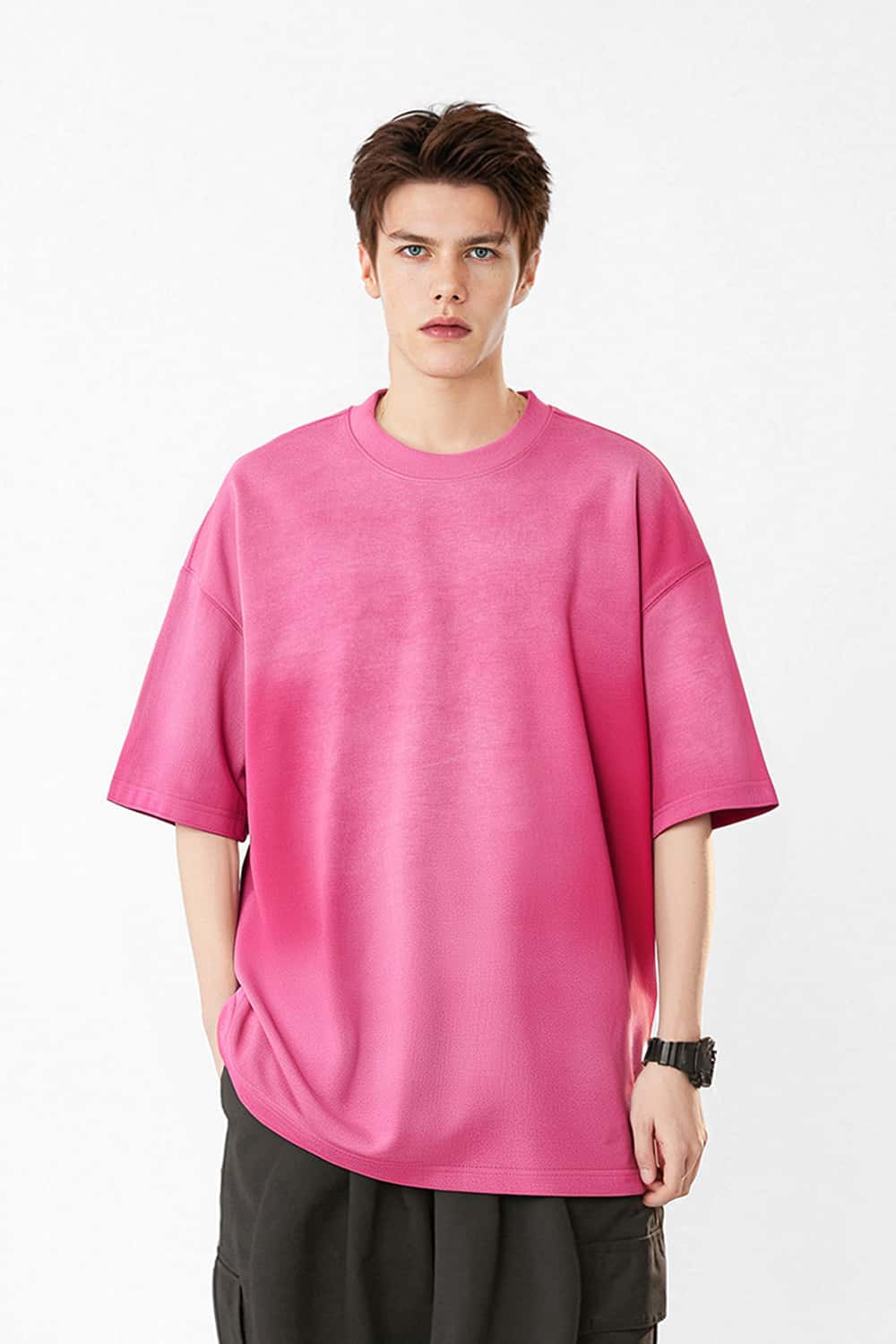 Gradient 270g Pure Cotton Vintage Washed Oversize T-Shirt