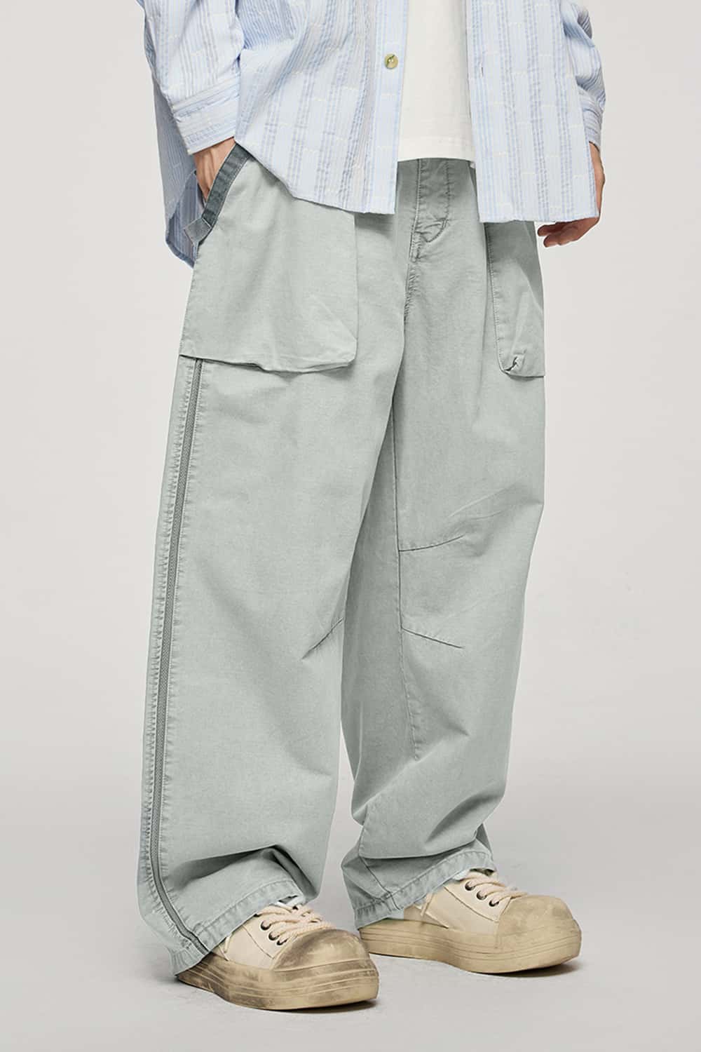 Heavyweight Cargo Pants with 3D Utility Pockets