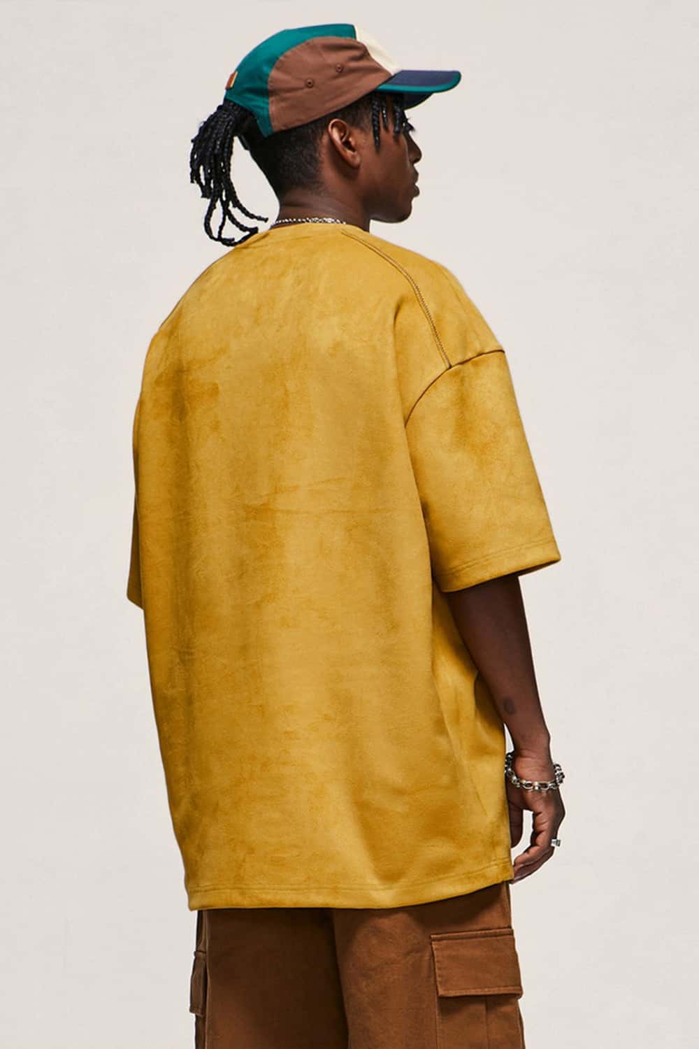 Heavyweight Suede Drop-Shoulder T-Shirt