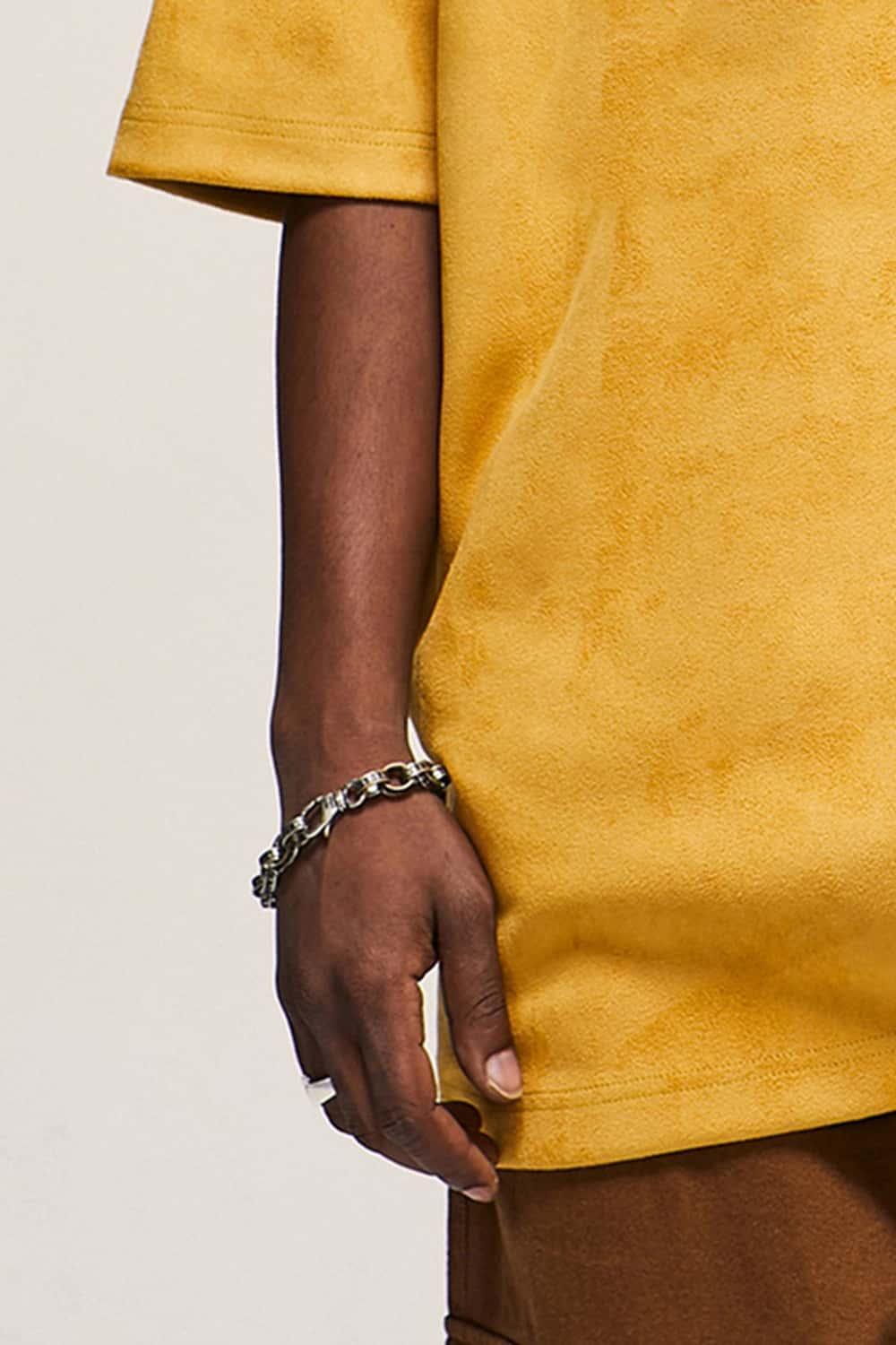 Heavyweight Suede Drop-Shoulder T-Shirt