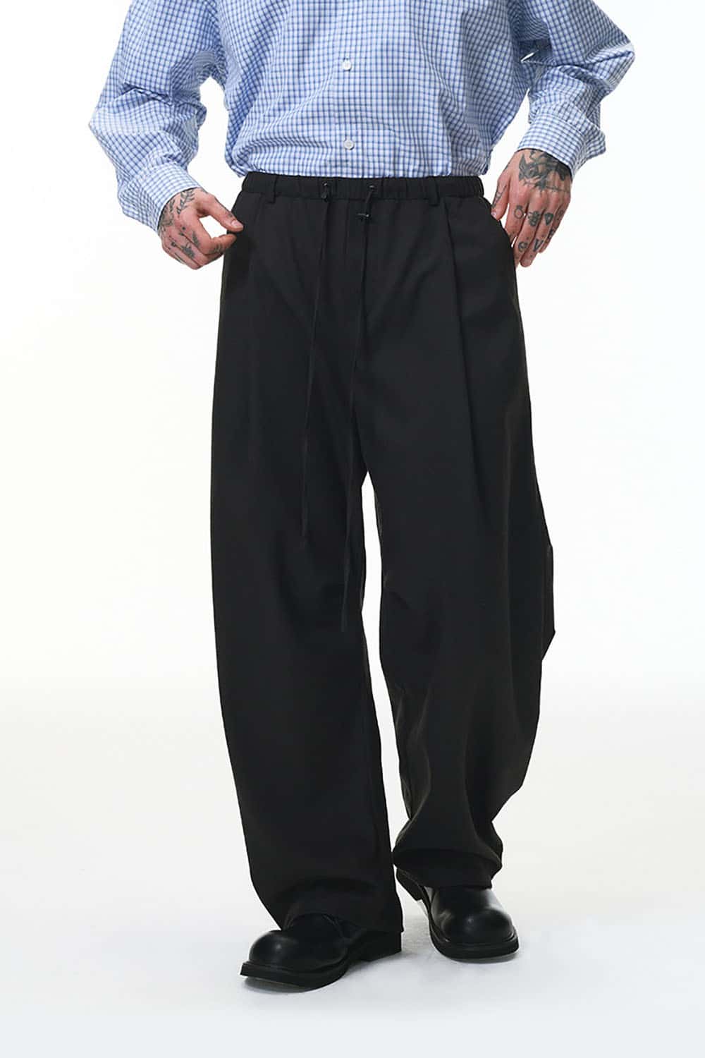 Linen Wide-Leg Pants _ Relaxed Fit Casual Trousers