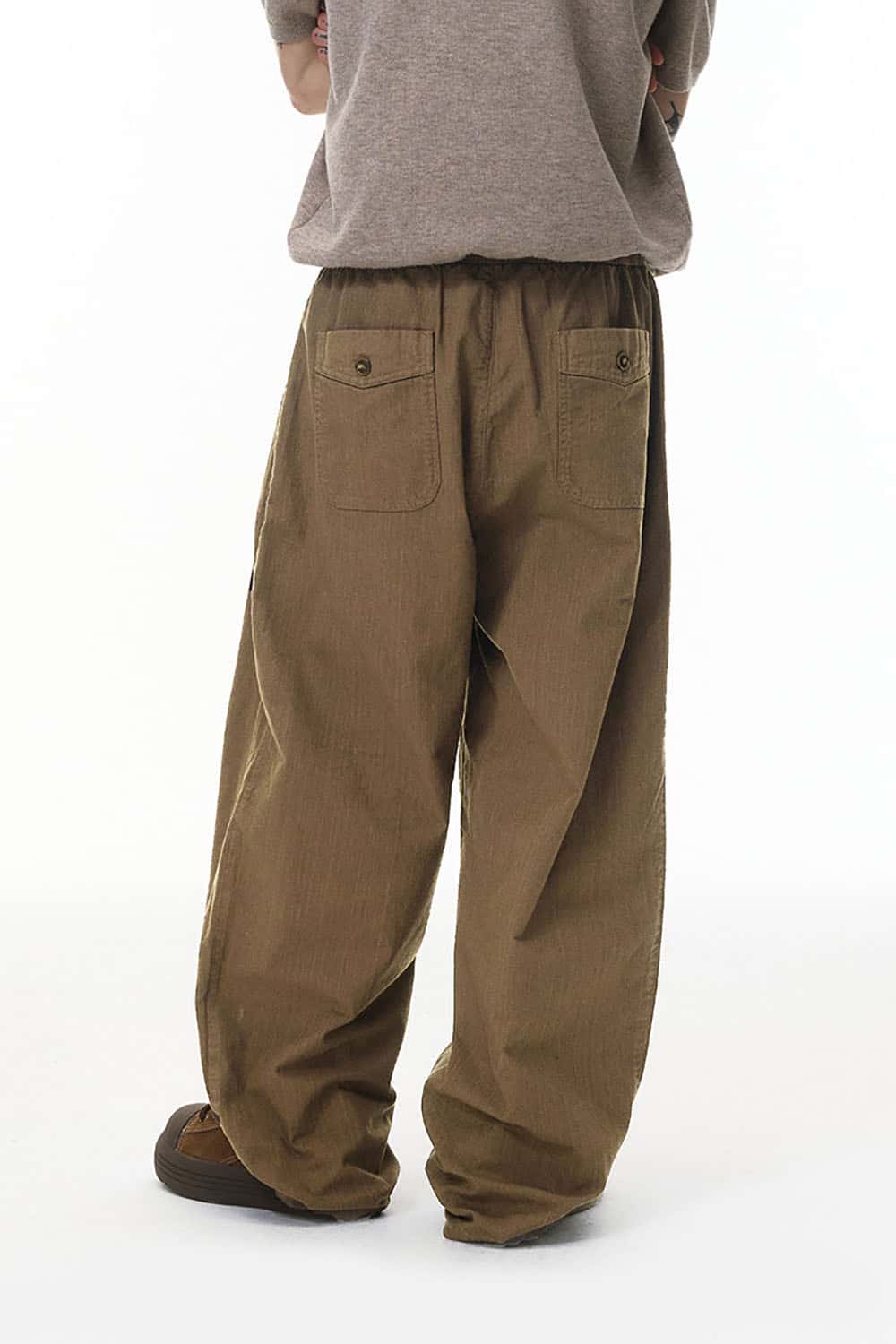 Linen Wide-Leg Relaxed Fit Pants _ Breathable Versatile Casual Trousers