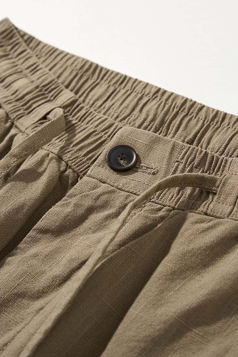 Linen Wide-Leg Relaxed Fit Pants _ Breathable Versatile Casual Trousers