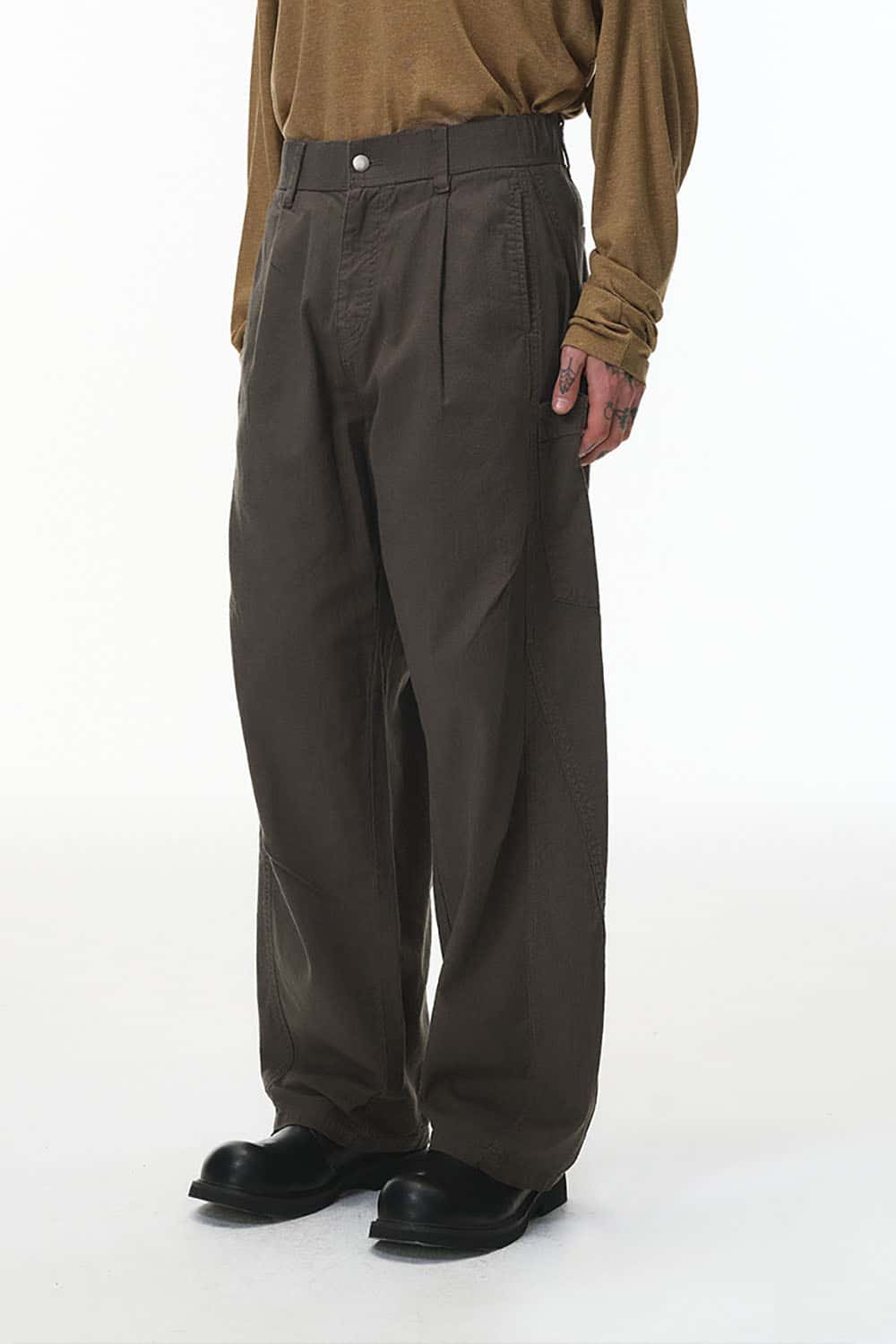Deconstructed Multi-Pocket Cargo Pants _ Relaxed Fit Casual Utility Trousers