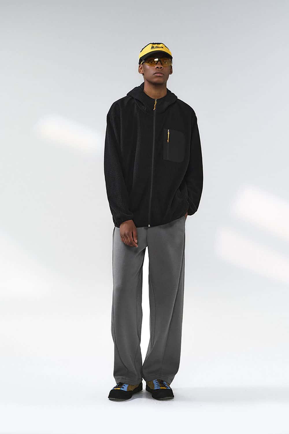 Lycra Jelly Straight-Leg Pants _ Relaxed Fit Solid Color Casual Trousers