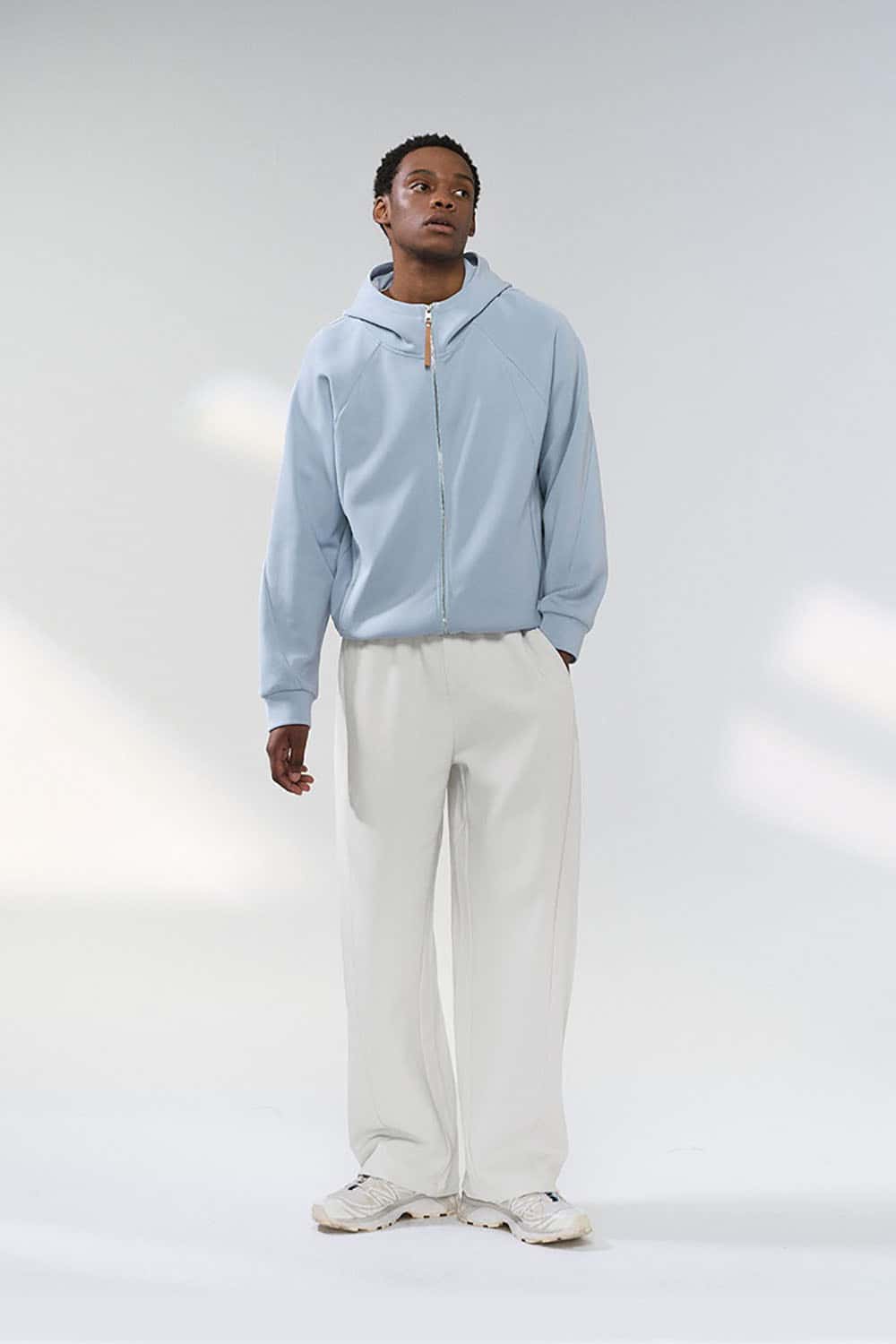 Lycra Jelly Straight-Leg Pants _ Relaxed Fit Solid Color Casual Trousers