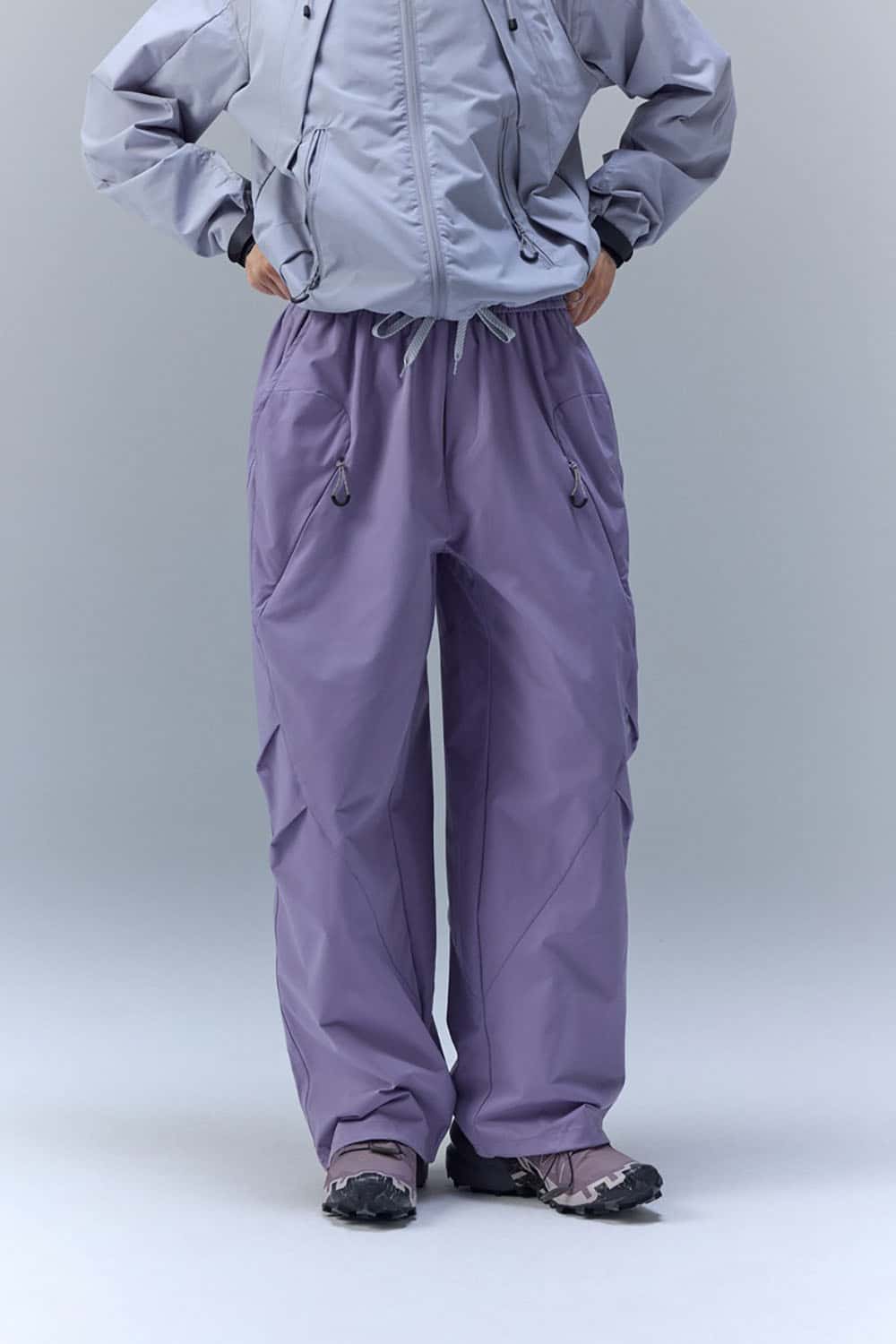 Water-Repellent 4-Way Stretch Cargo Pants _ Outdoor Sport Utility Trousers