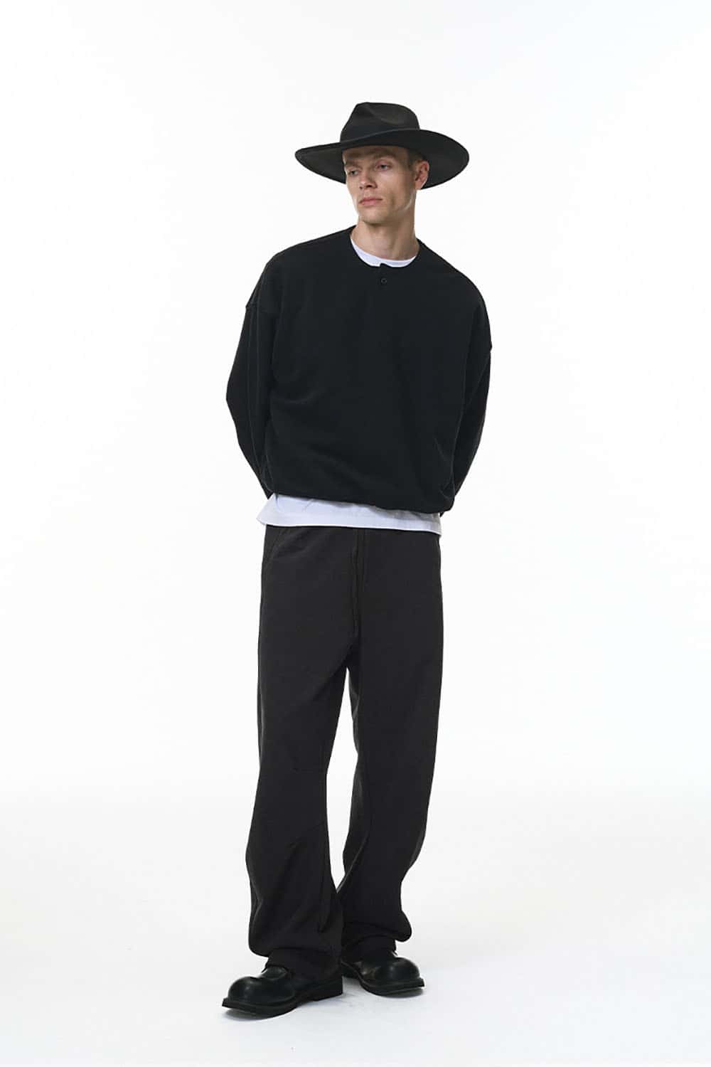 380G Dragon Scale Curved Seam Sweatpants _ Wide-Leg Athletic Lounge Pants