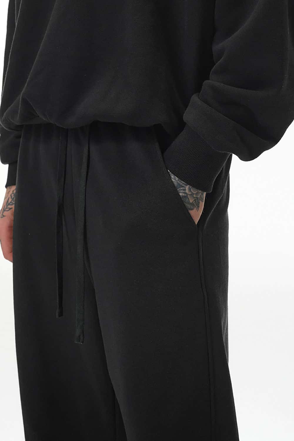 380G Dragon Scale Curved Seam Sweatpants _ Wide-Leg Athletic Lounge Pants