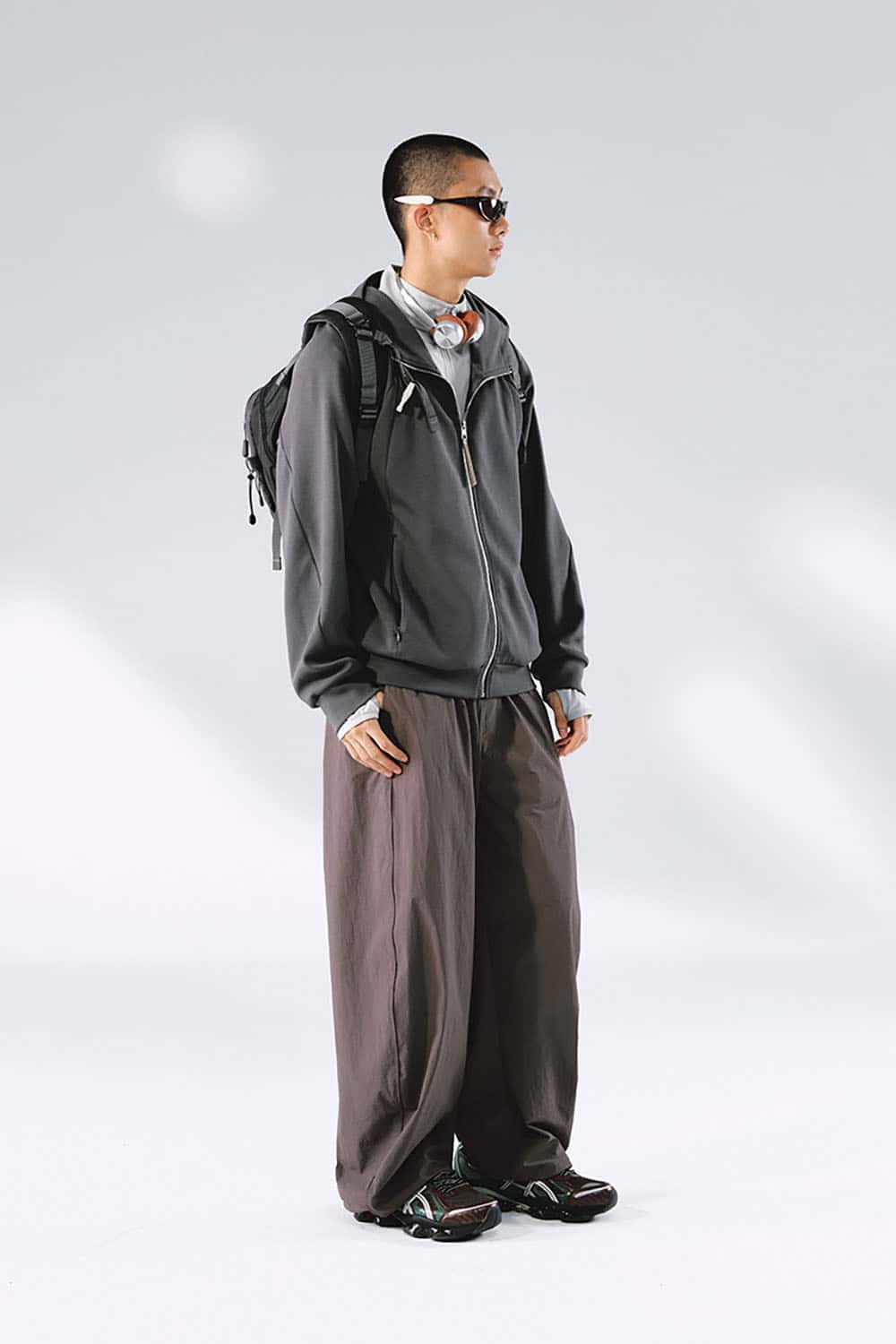 Lycra Jelly Zip-Up Hooded Jacket _ Lightweight Sporty Warmth Hoodie