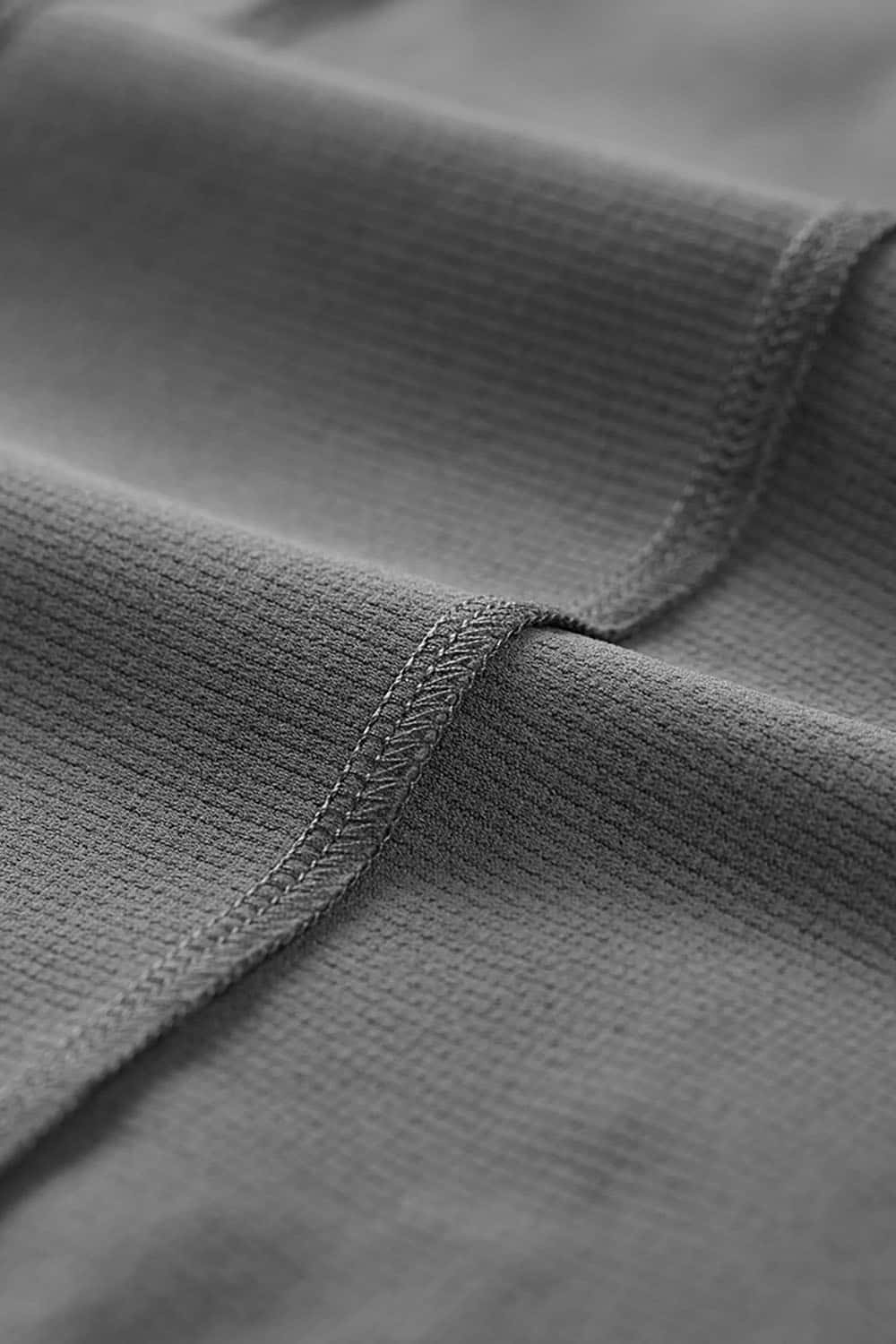 Zipper Pocket Long Sleeve Performance Tee _ Outdoor Quick-Dry Contrast Crewneck Base Layer