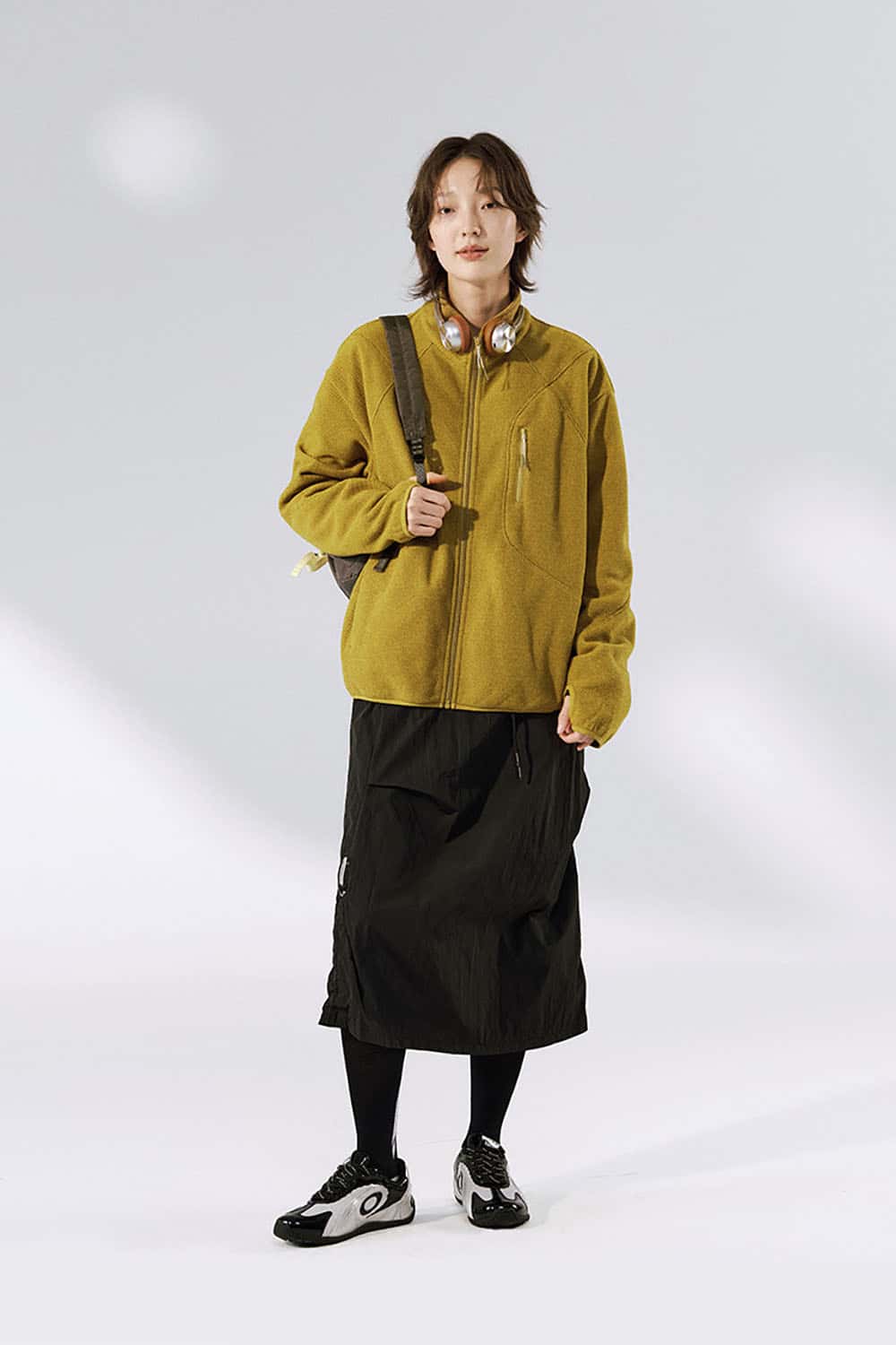 Honeycomb Thermal Fleece Jacket _ Stand Collar Zip-Up Outdoor Sport Sweatshirt