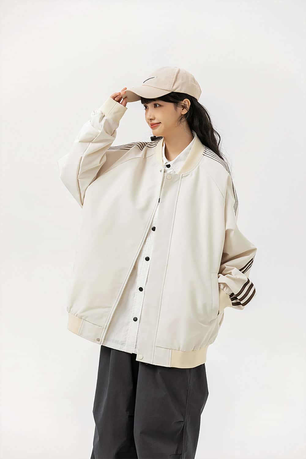 Flight Utility Bomber Jacket _ Functional Baseball Varsity Outerwear