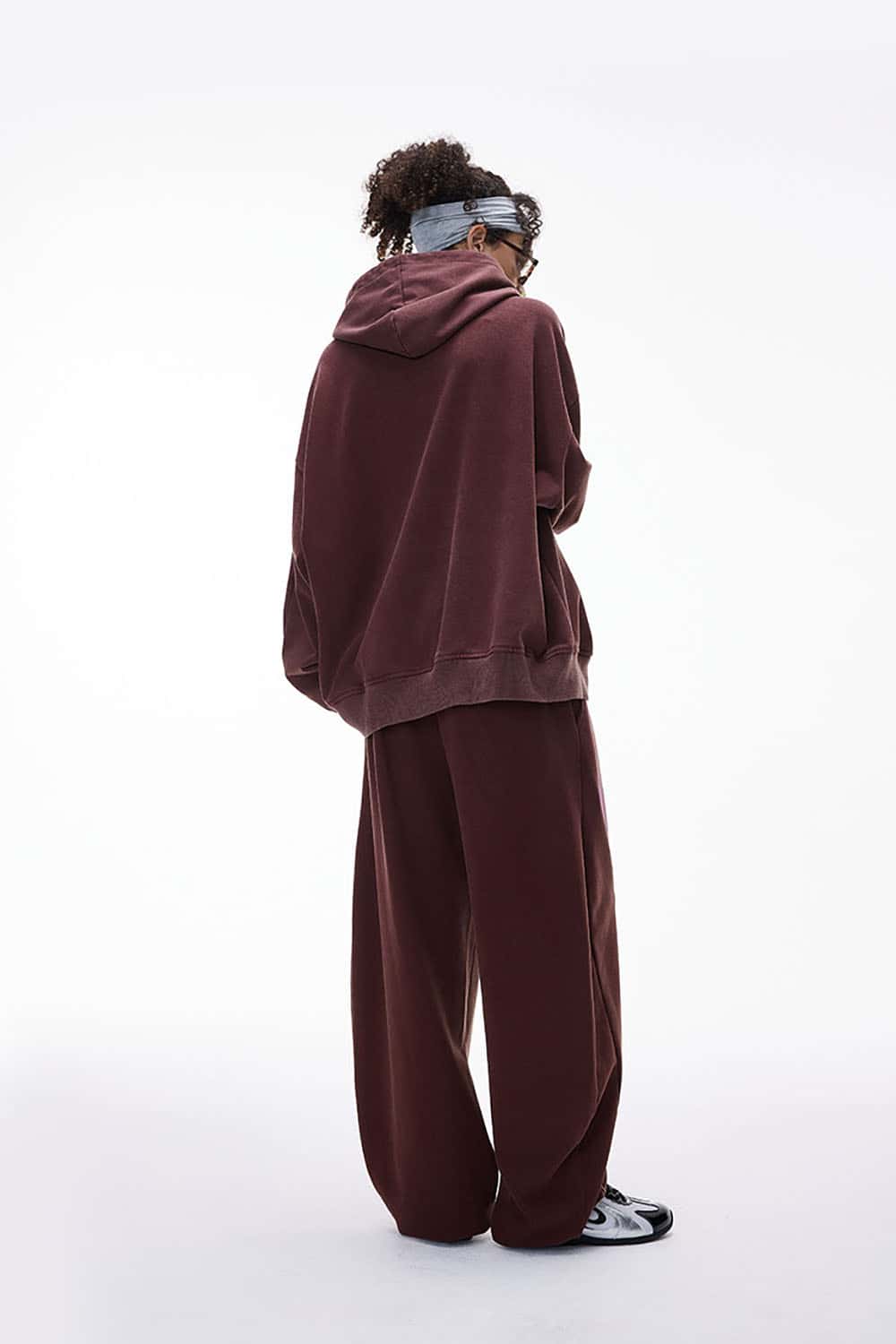 380g Washed Vintage Dragon-Scale Hoodie _ Loose Fit Fleece Pullover