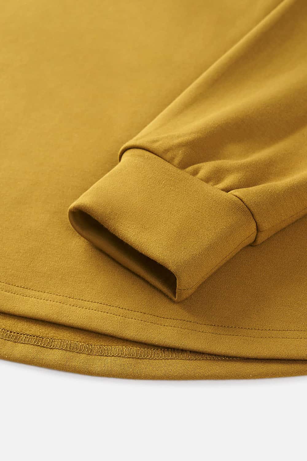 Warm Raglan Sleeve Long-Sleeve T-Shirt _ Solid Color Loose Fit Crewneck Baselayer