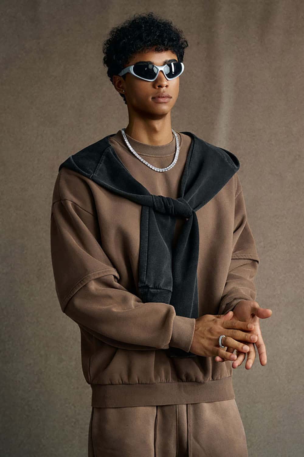 Multifunctional Shawl Scarf _ Tie Sleeve Layered Shoulder Wrap Accessory