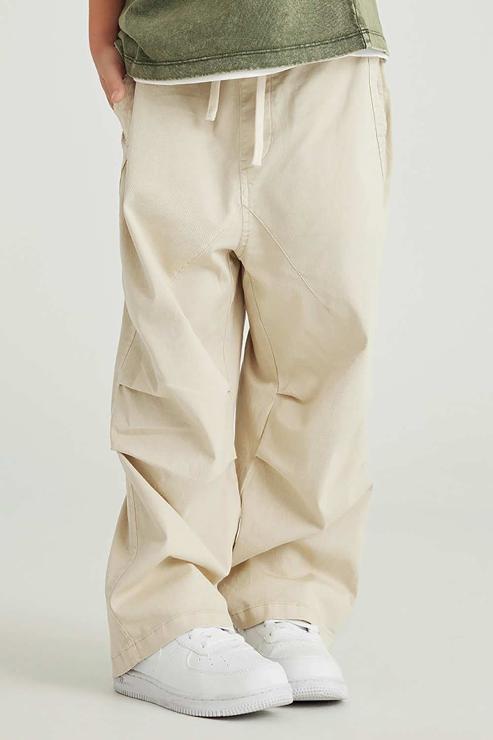 Kids' Vintage Washed Cargo Pants - Relaxed Outdoor Fashion