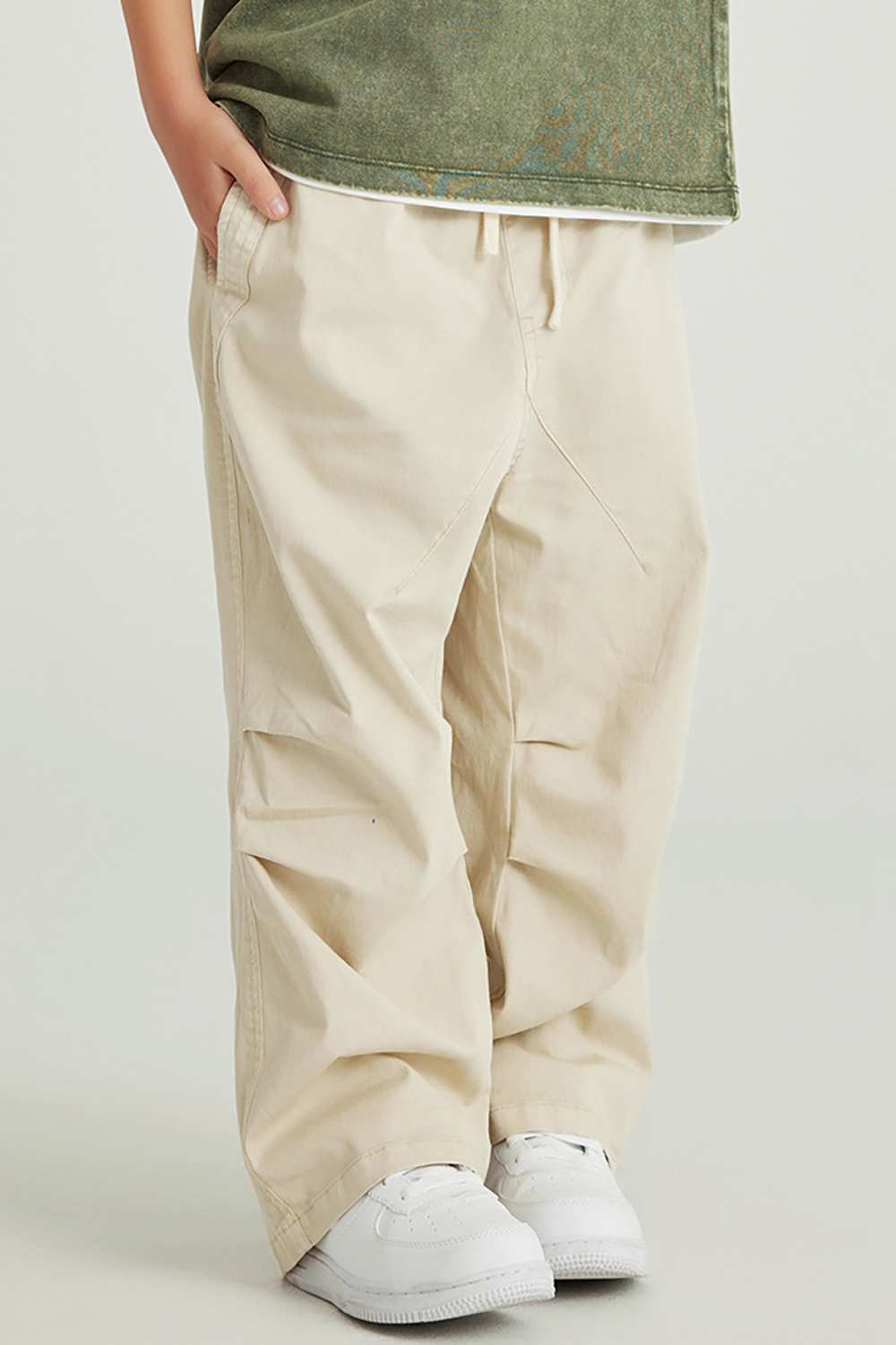 Kids' Vintage Washed Cargo Pants - Relaxed Outdoor Fashion