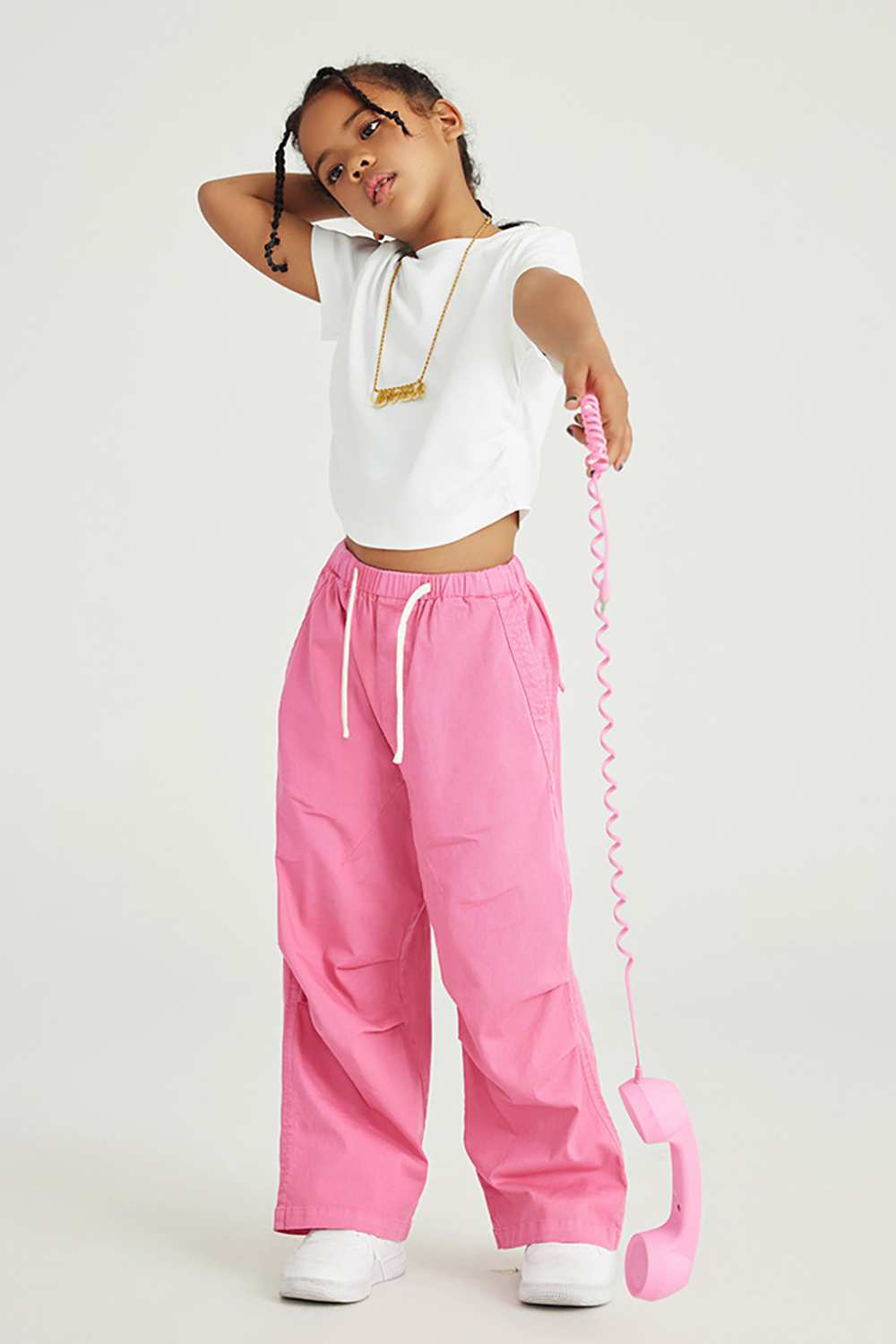 Kids' Vintage Washed Cargo Pants - Relaxed Outdoor Fashion