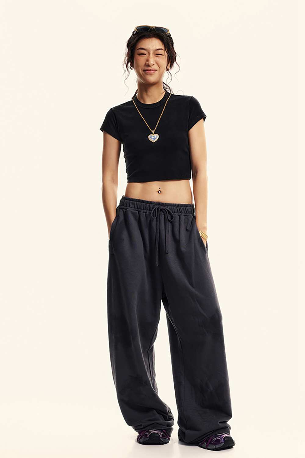Washed Cropped Street Tee - Fried Snowflakes