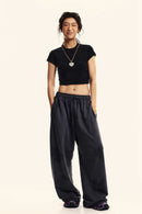 Washed Cropped Street Tee - Fried Snowflakes