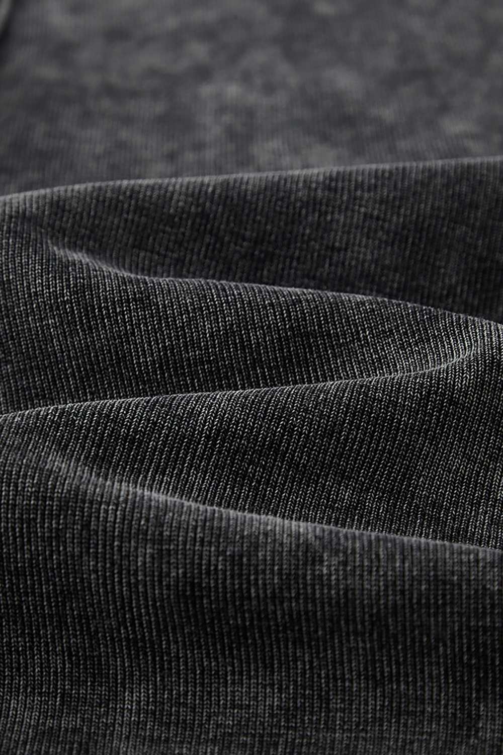 Washed Ruched-Side Cropped Tank Top in Fried Snowflakes - fabric texture close-up