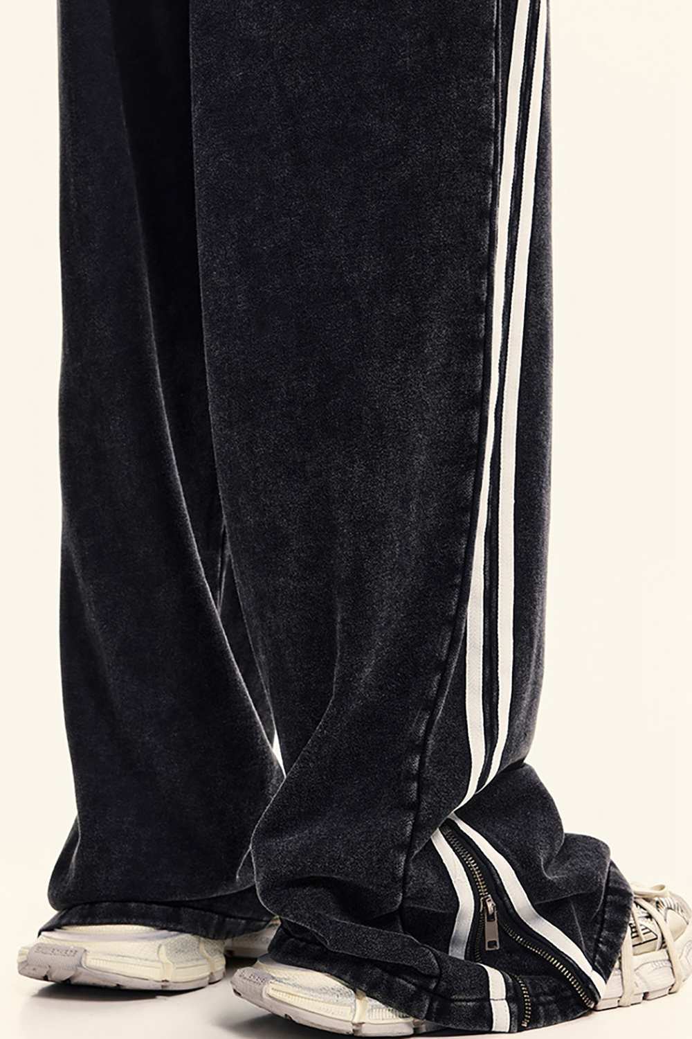 Men's Vintage-Inspired Track Pants | High Street Washed Style | WearingLab Athletic Gear