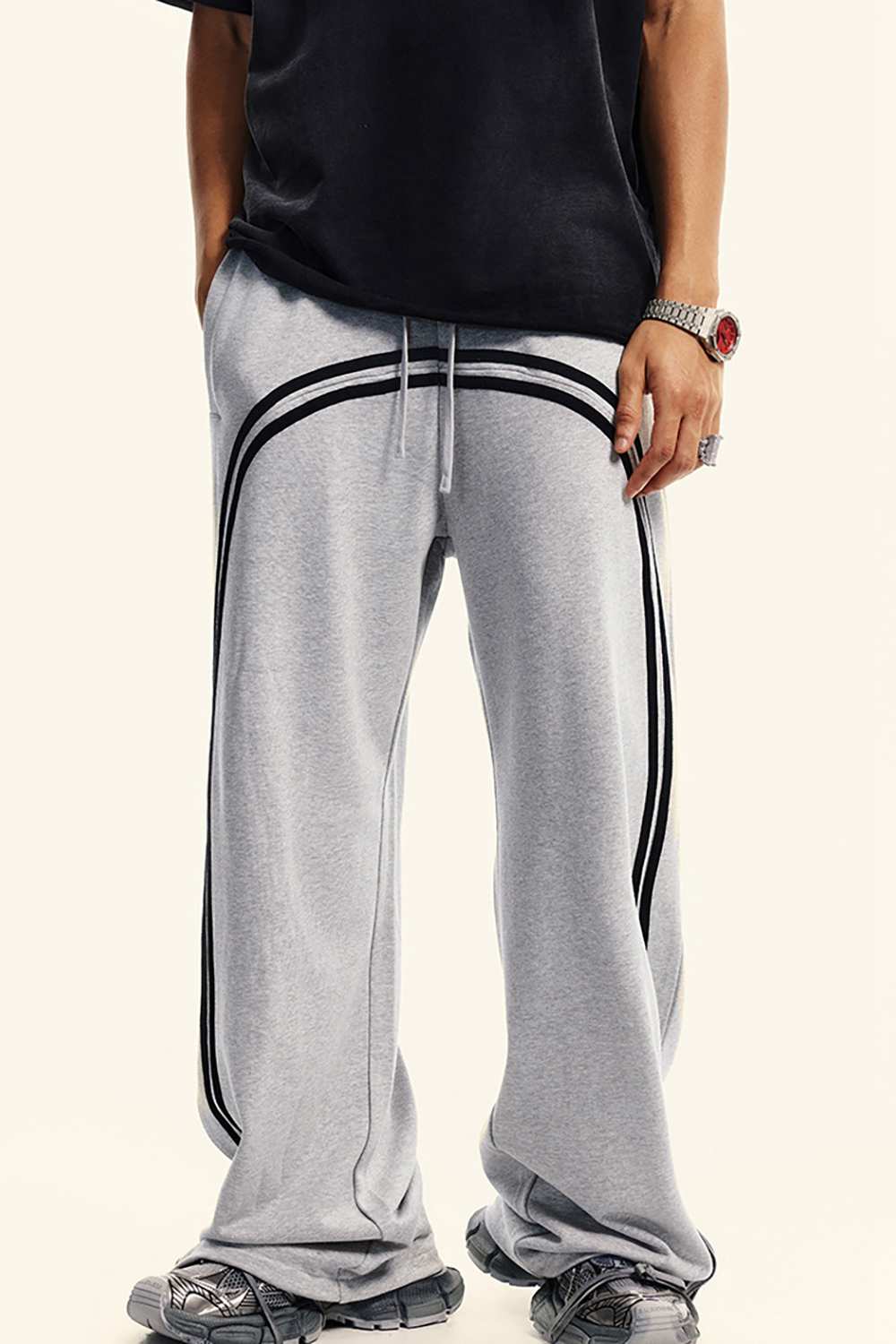 Men's Vintage-Inspired Track Pants | High Street Washed Style | WearingLab Athletic Gear